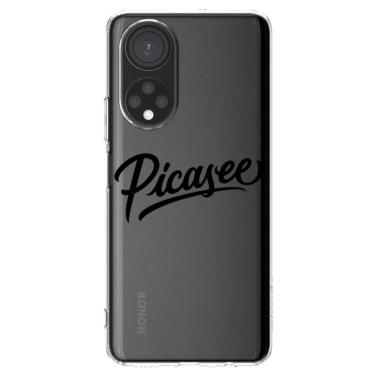 Picasee silikonový průhledný obal pro Honor X7 - Picasee - old logo - black