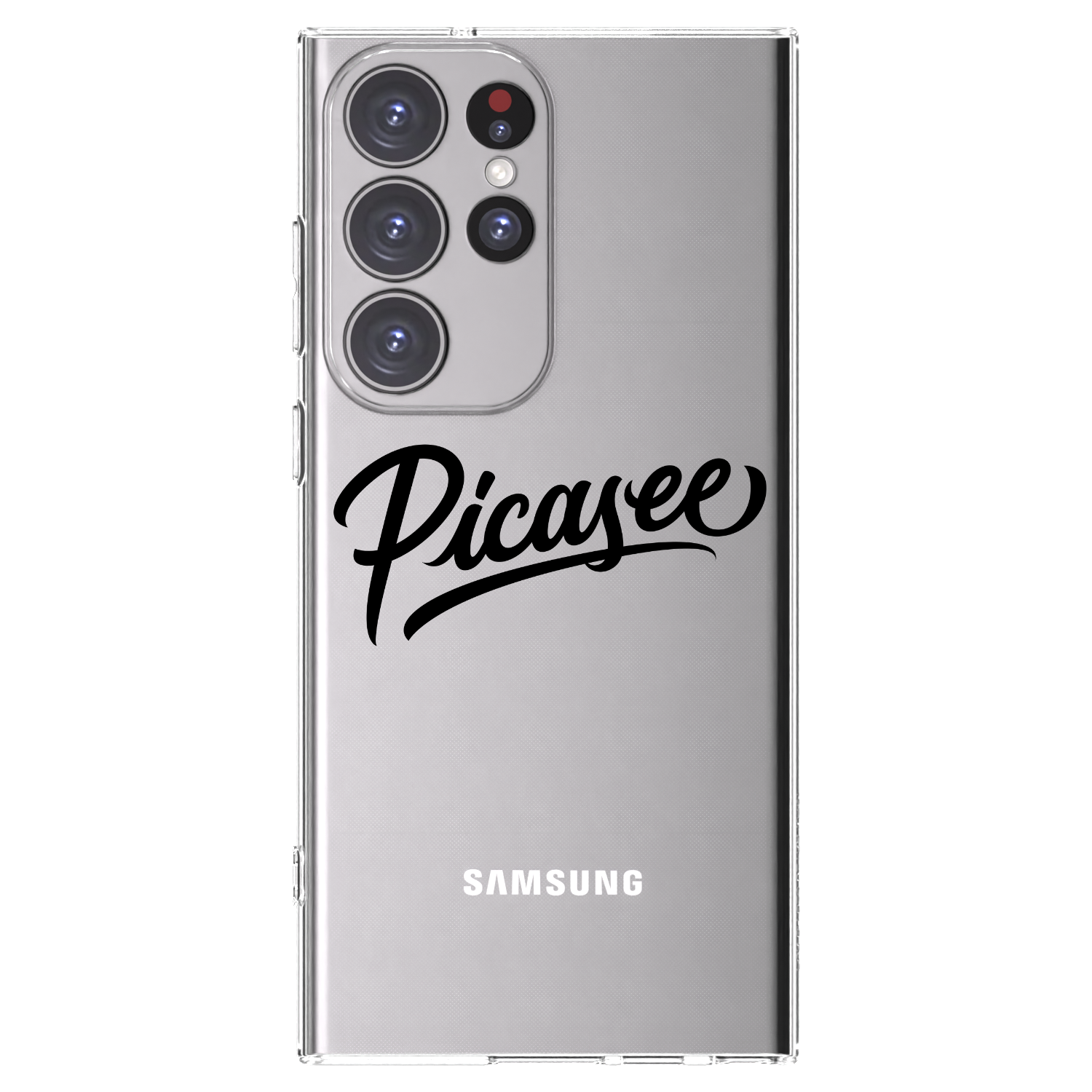 Picasee silikonový průhledný obal pro Samsung Galaxy S23 Ultra 5G - Picasee - old logo - black