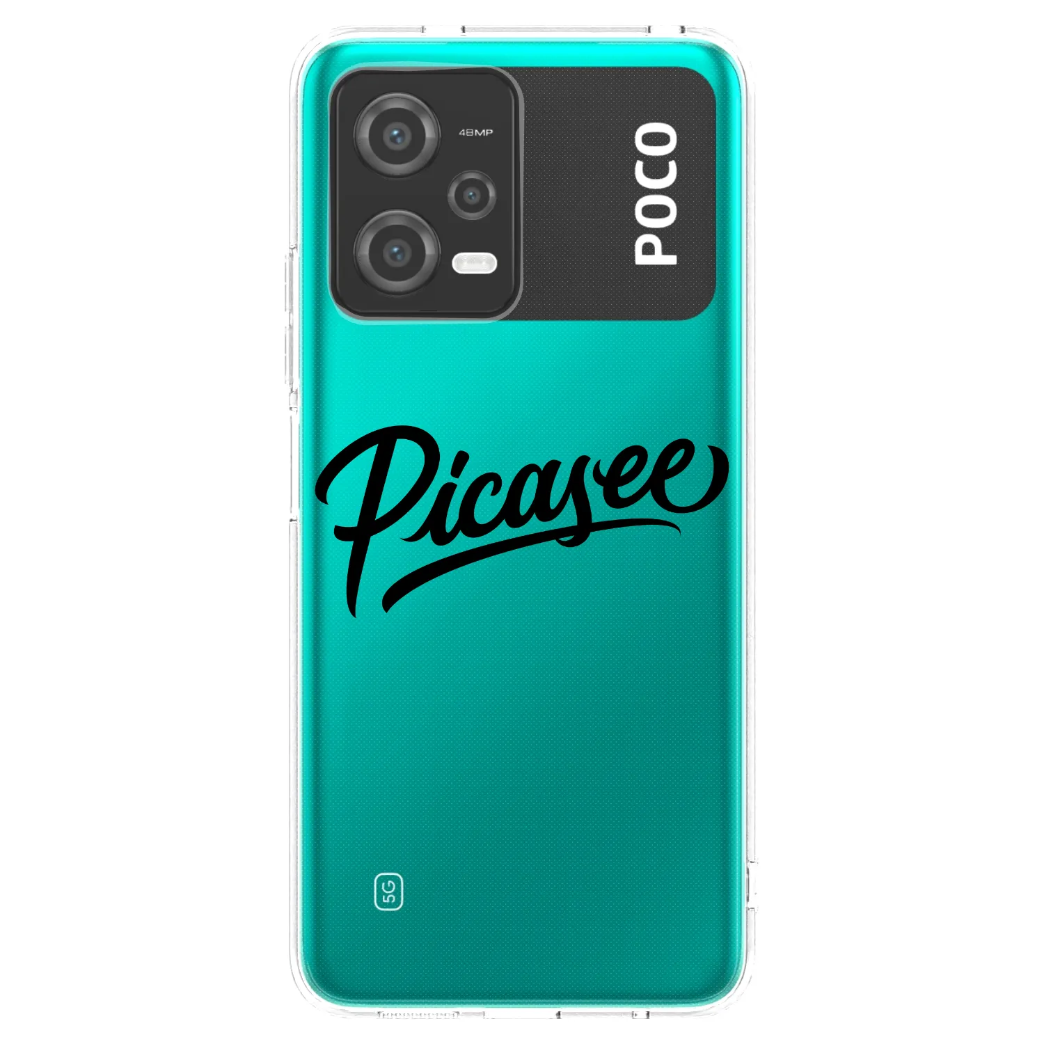 Picasee silikonový průhledný obal pro Xiaomi Poco X5 - Picasee - old logo - black