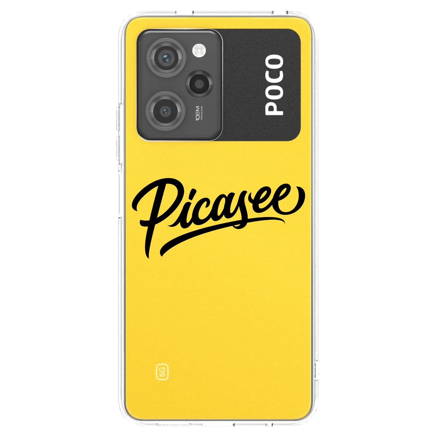 Picasee silikonový černý obal pro Xiaomi Poco X5 Pro - Picasee - old logo - black