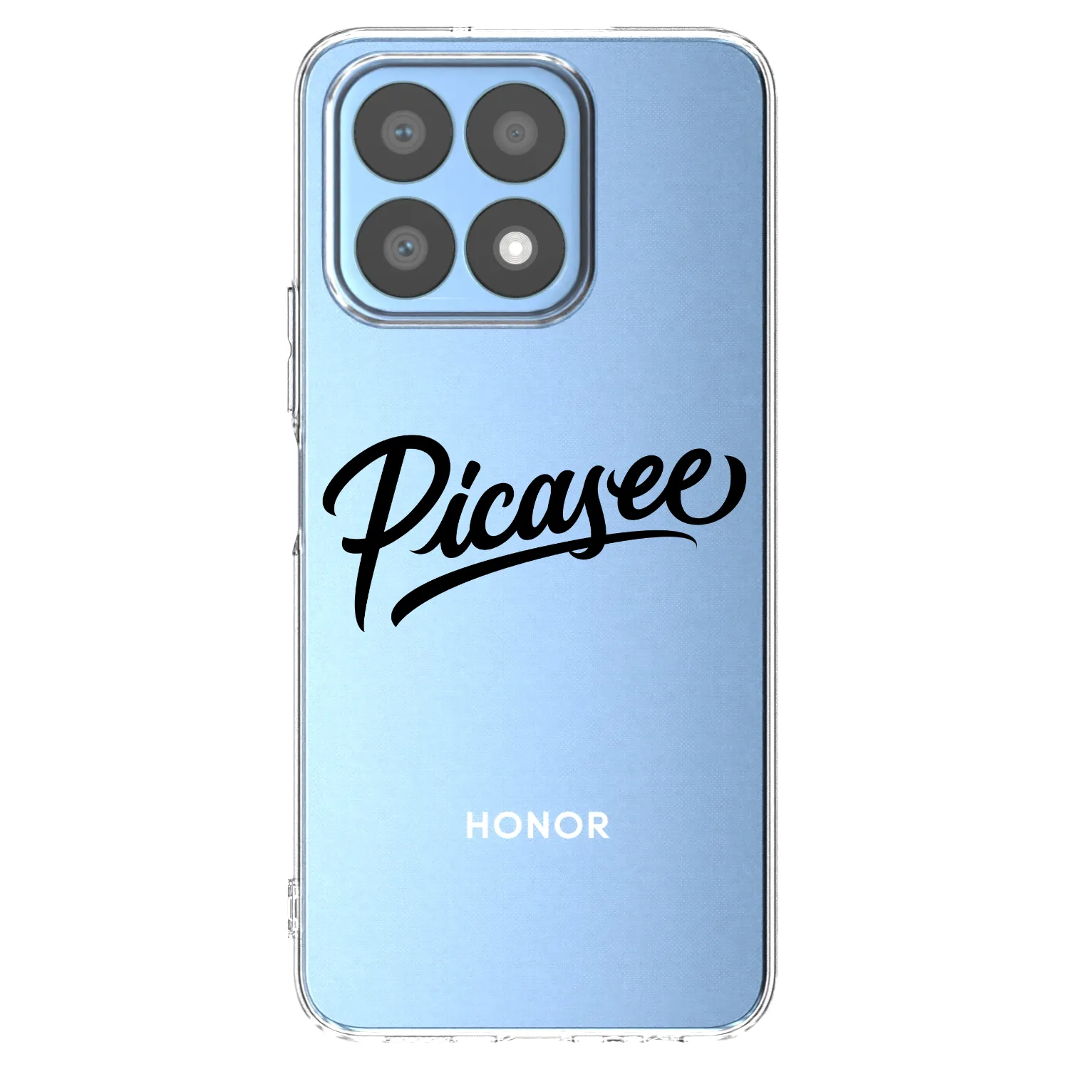 Picasee silikonový průhledný obal pro Honor X8a - Picasee - old logo - black