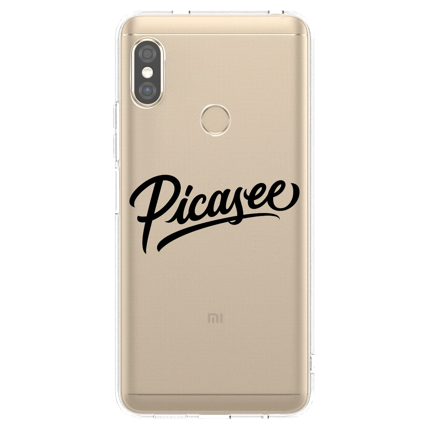 Picasee silikonový průhledný obal pro Xiaomi Redmi Note 5 Global - Picasee - old logo - black