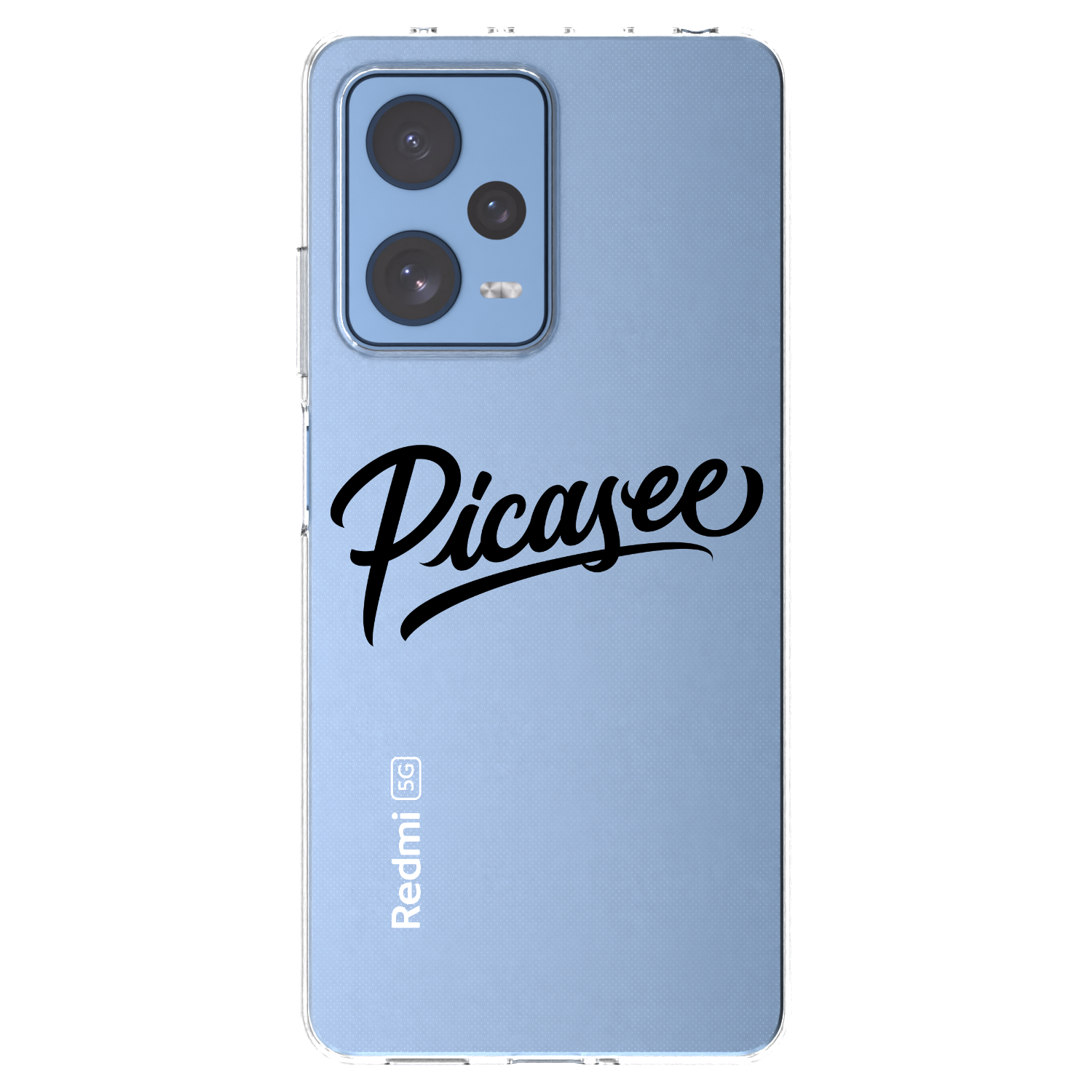 Picasee silikonový průhledný obal pro Xiaomi Redmi Note 12 Pro 5G - Picasee - old logo - black