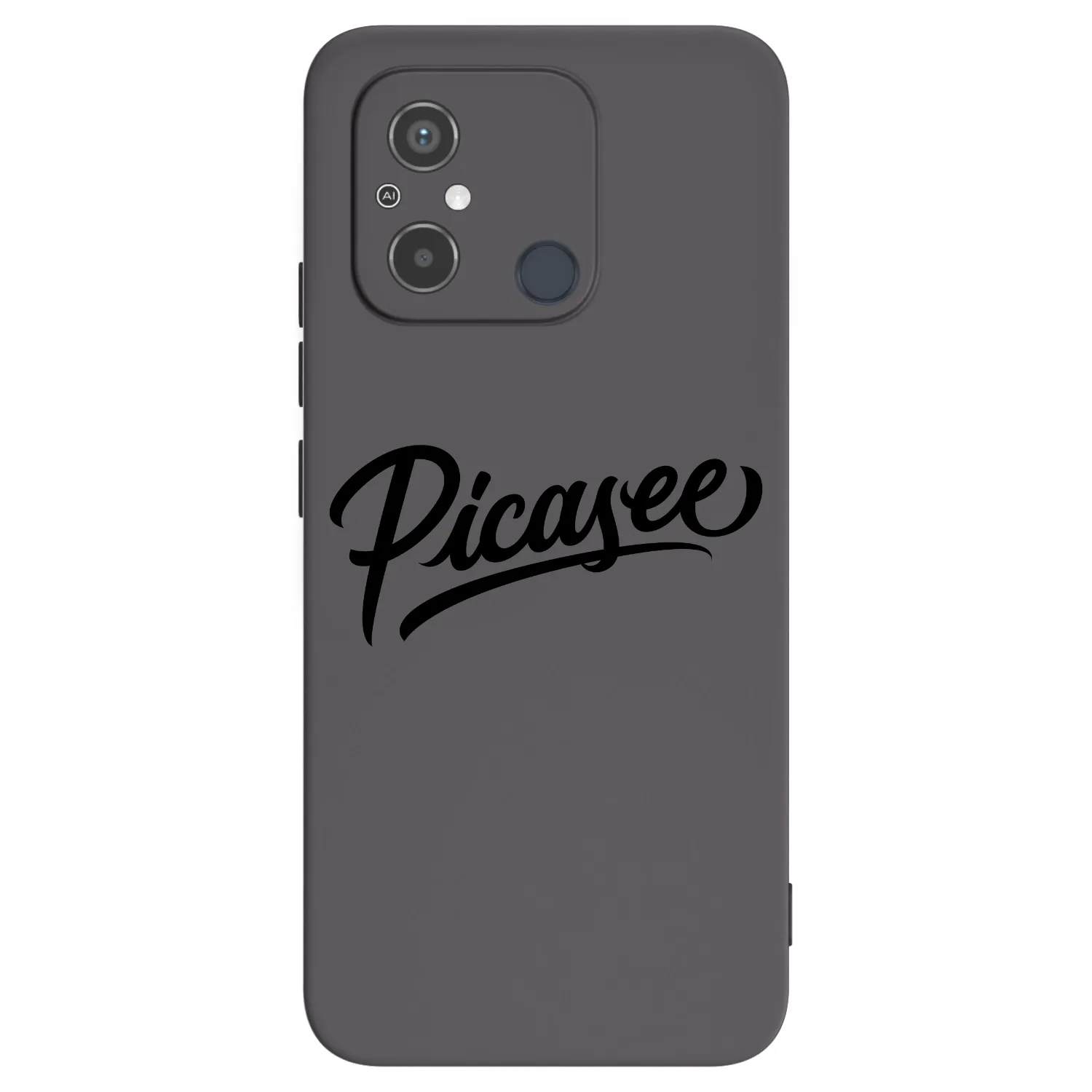 Picasee silikonový černý obal pro Xiaomi Redmi 12C - Picasee - old logo - black
