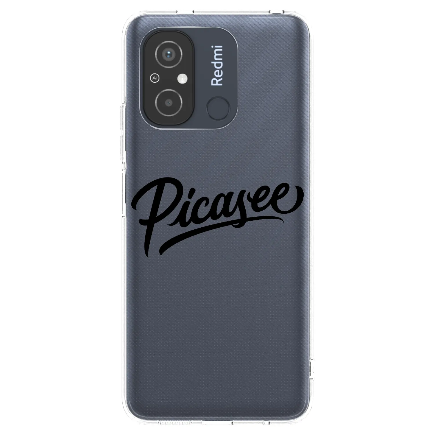 Picasee silikonový průhledný obal pro Xiaomi Redmi 12C - Picasee - old logo - black