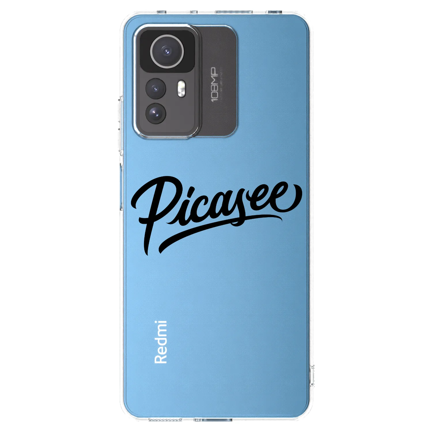 Picasee silikonový průhledný obal pro Xiaomi Redmi Note 12S - Picasee - old logo - black