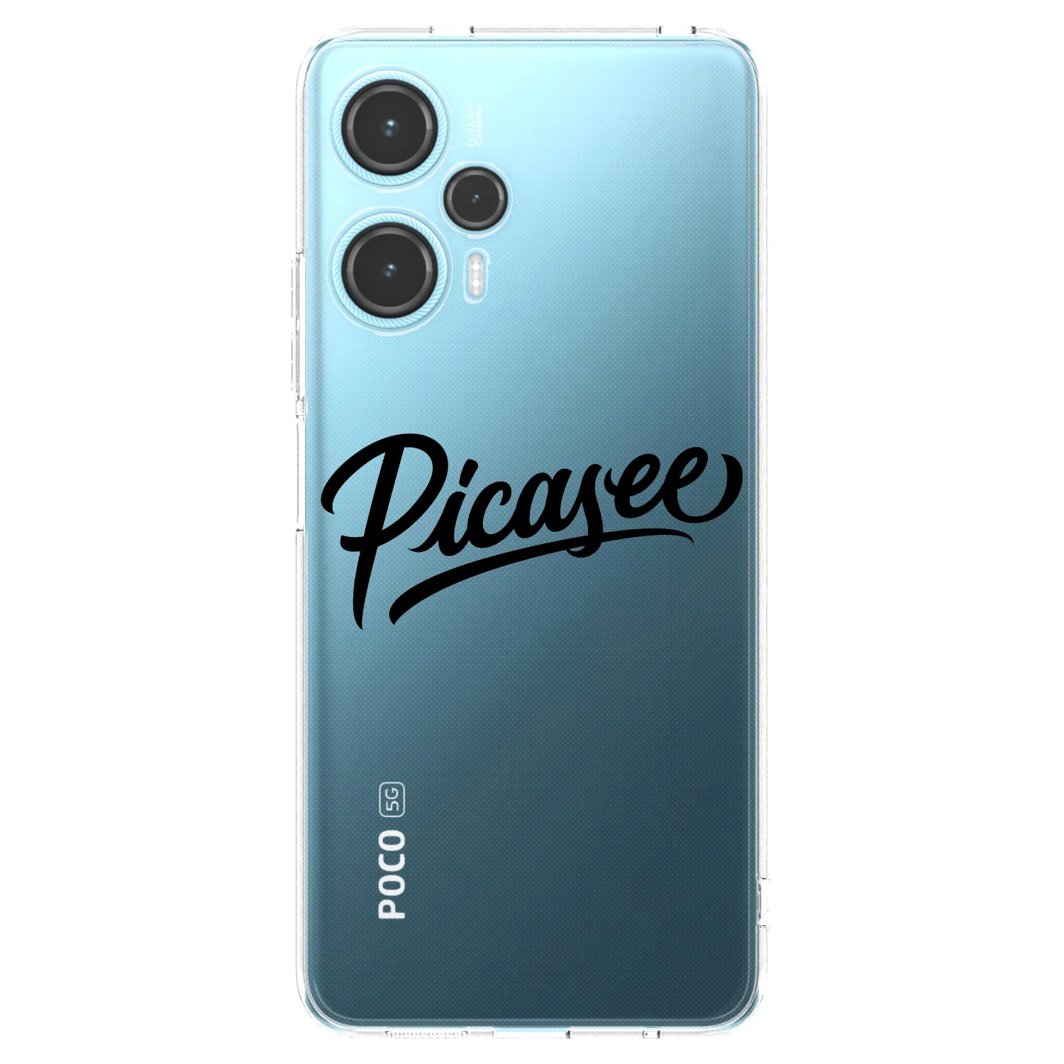 Picasee silikonový průhledný obal pro Xiaomi Poco F5 - Picasee - old logo - black