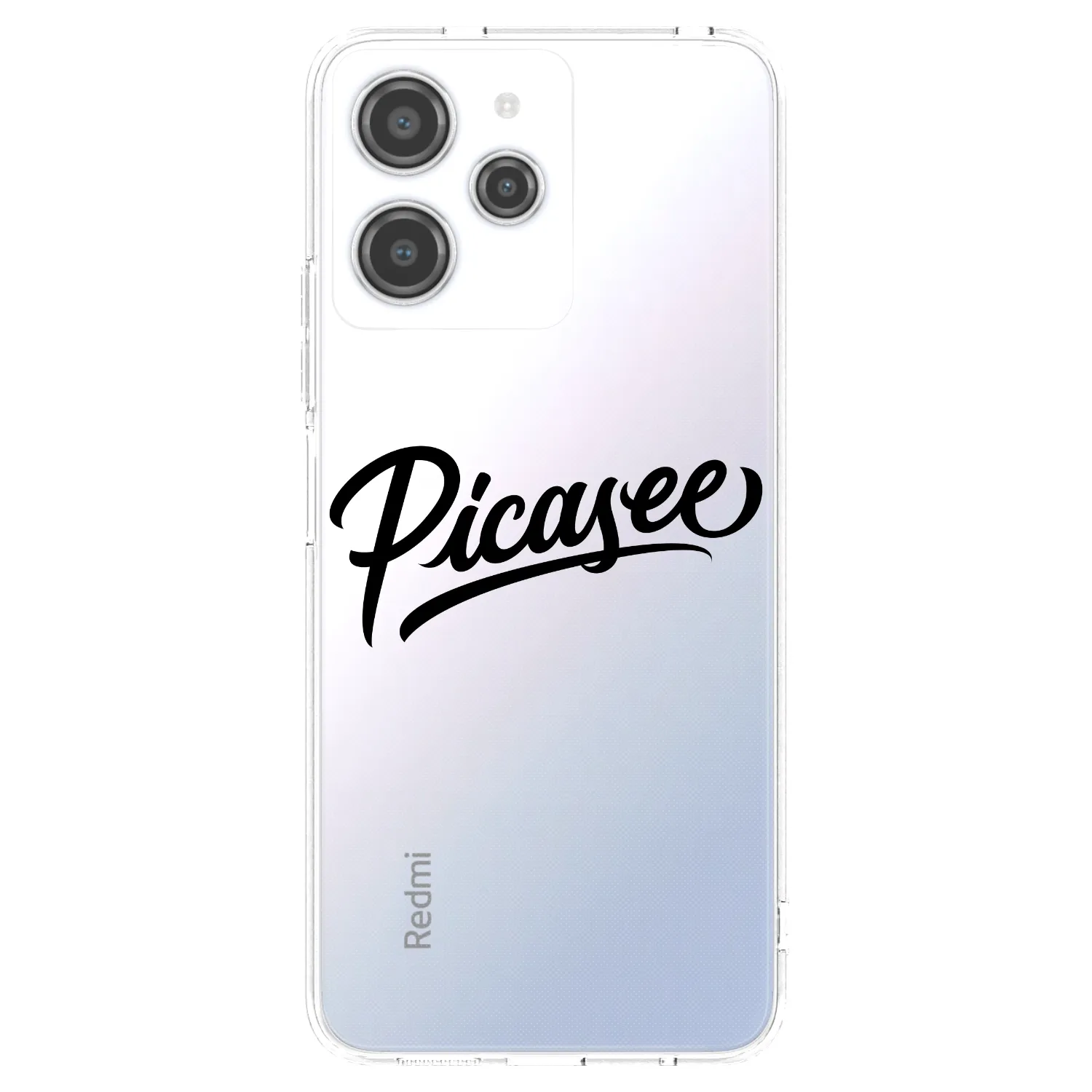 Picasee silikonový průhledný obal pro Xiaomi Redmi 12 4G - Picasee - old logo - black