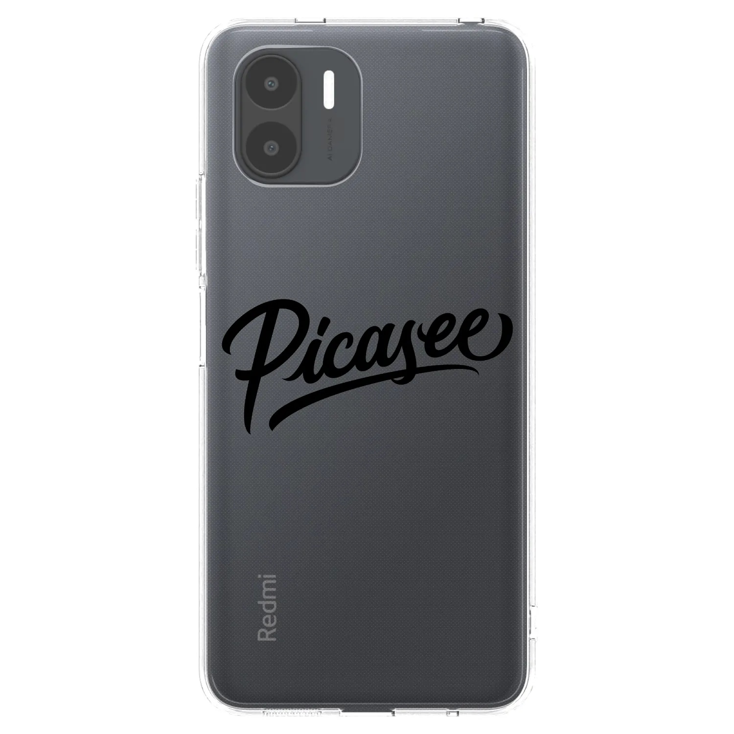 Picasee silikonový průhledný obal pro Xiaomi Redmi A2 - Picasee - old logo - black