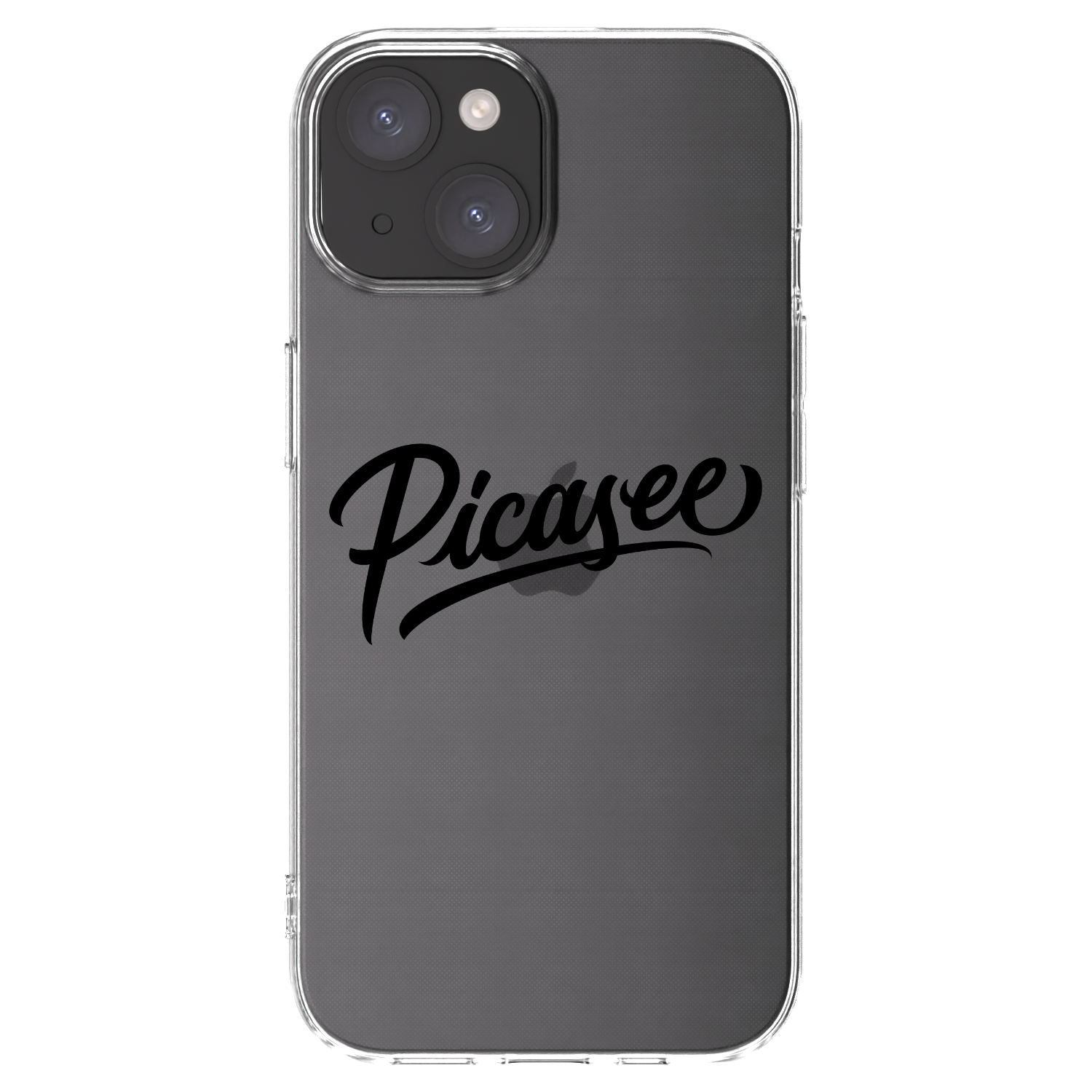Picasee silikonový průhledný obal pro Apple iPhone 15 - Picasee - old logo - black