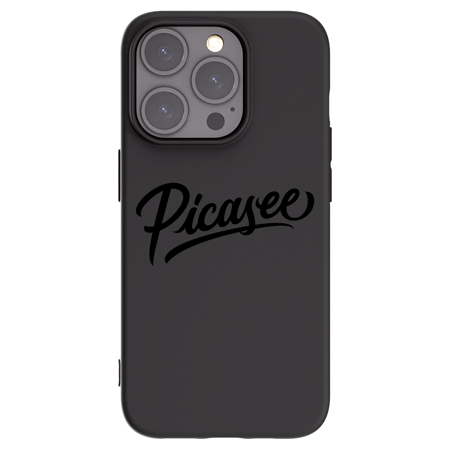 Picasee silikonový černý obal pro Apple iPhone 15 Pro - Picasee - old logo - black