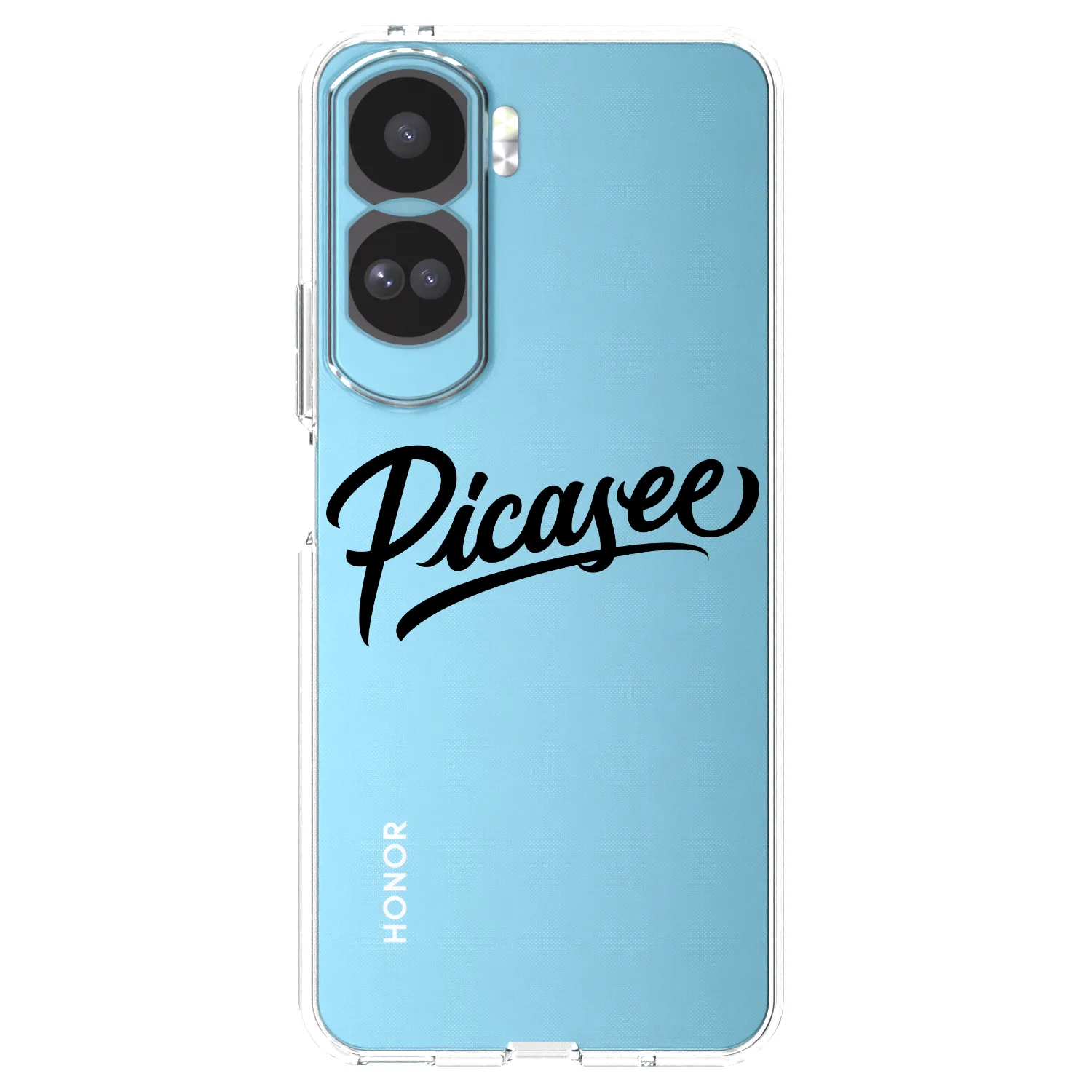 Picasee silikonový průhledný obal pro Honor 90 Lite 5G - Picasee - old logo - black