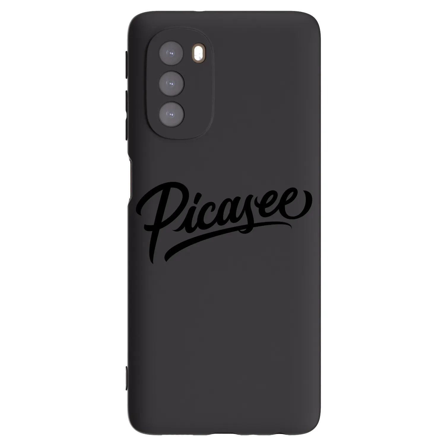 Picasee silikonový černý obal pro Motorola Moto G51 - Picasee - old logo - black