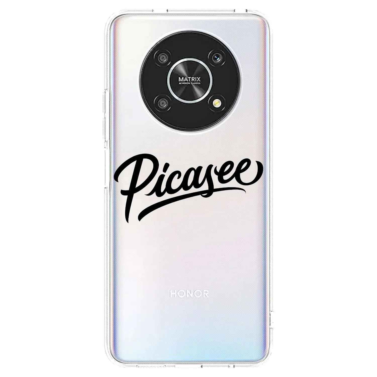 Picasee silikonový průhledný obal pro Honor Magic4 Lite 5G - Picasee - old logo - black