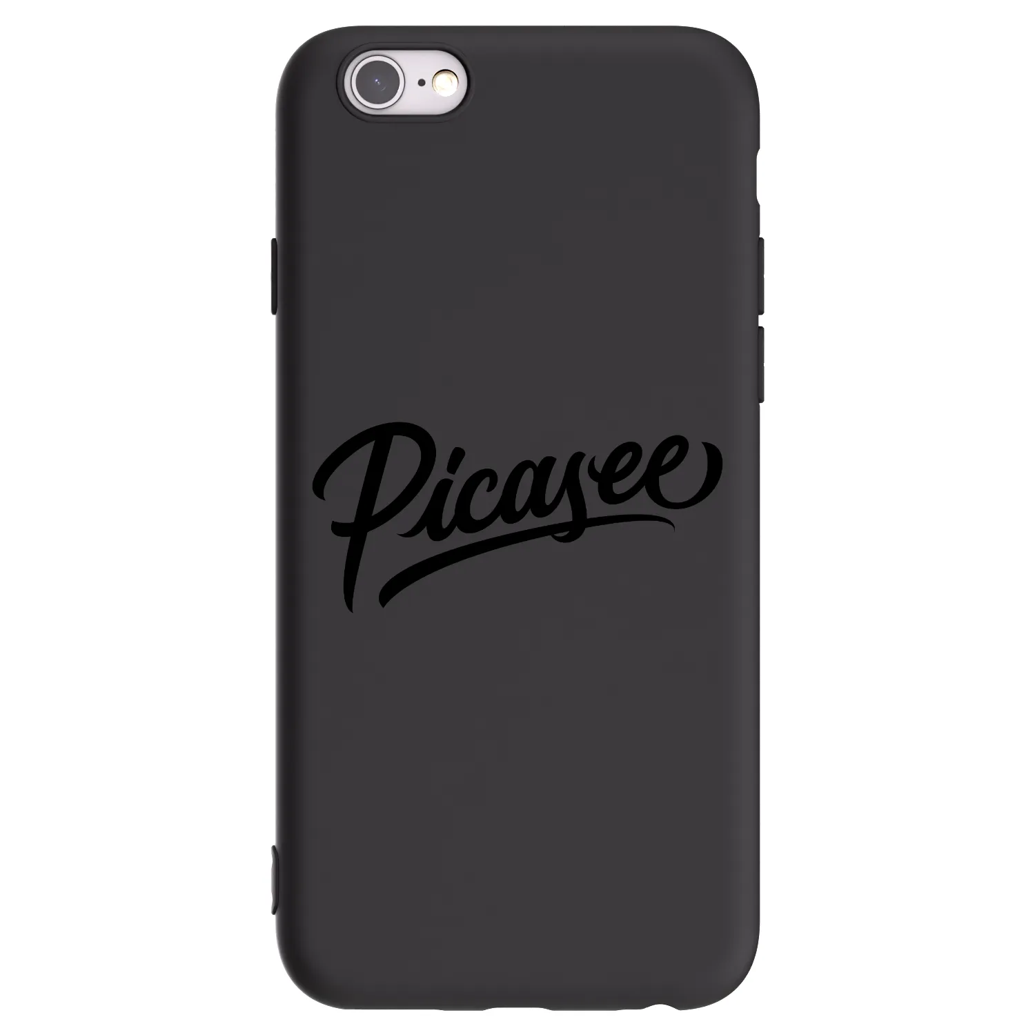 Picasee silikonový černý obal pro Apple iPhone 6/6S - Picasee - old logo - black