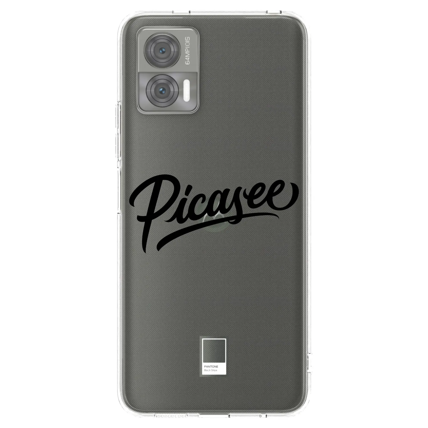 Picasee silikonový průhledný obal pro Motorola Edge 30 Neo - Picasee - old logo - black