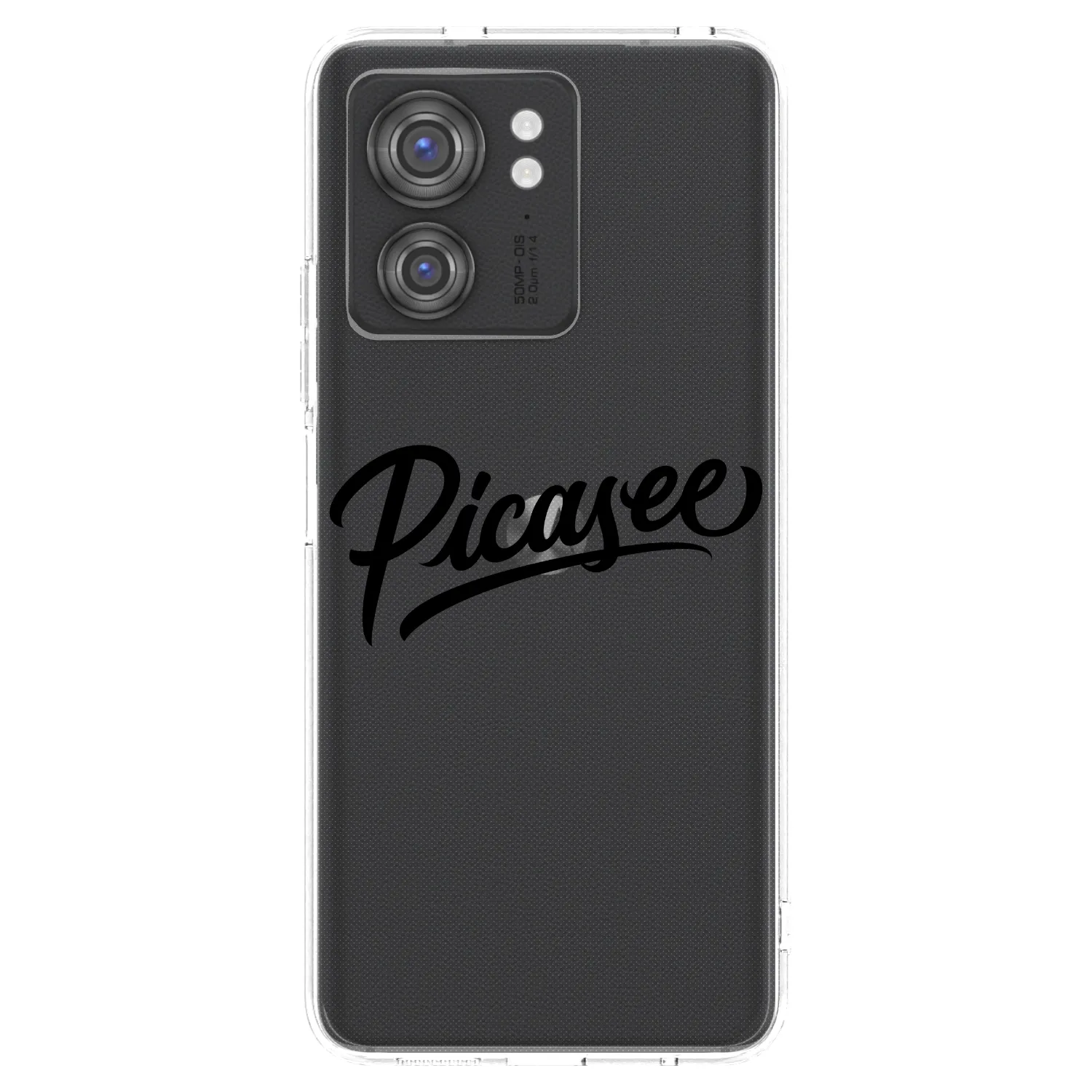 Picasee silikonový průhledný obal pro Motorola Edge 40 - Picasee - old logo - black