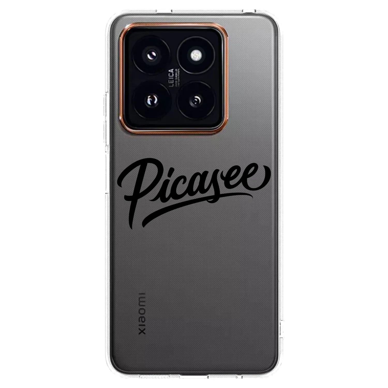 Picasee silikonový průhledný obal pro Xiaomi 14 Pro - Picasee - old logo - black