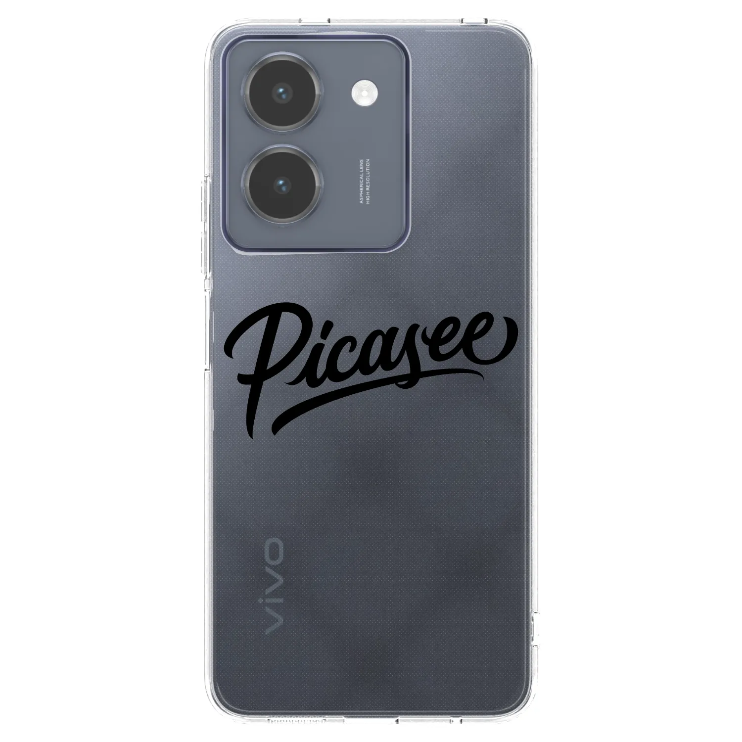 Picasee silikonový průhledný obal pro Vivo Y36 4G - Picasee - old logo - black