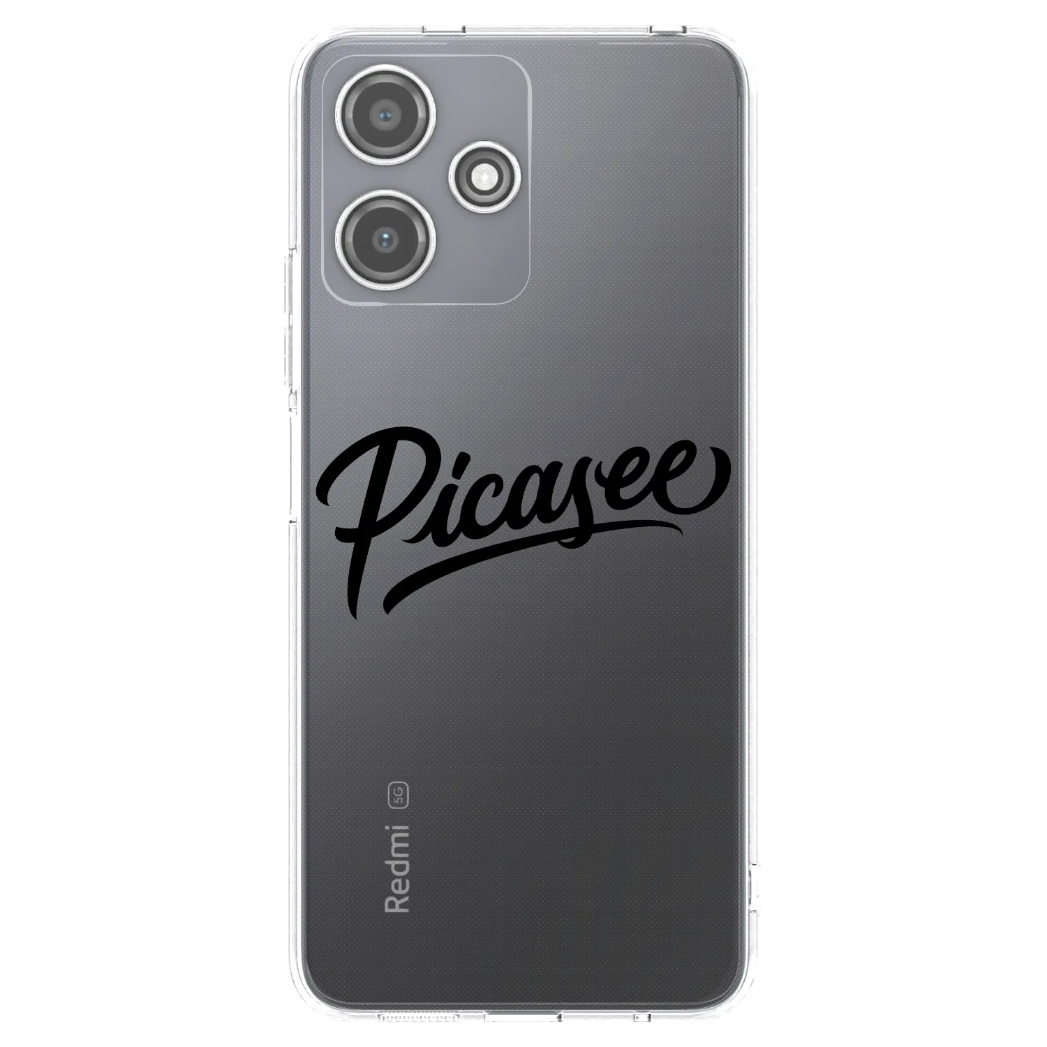 Picasee silikonový průhledný obal pro Xiaomi Redmi 12 5G - Picasee - old logo - black