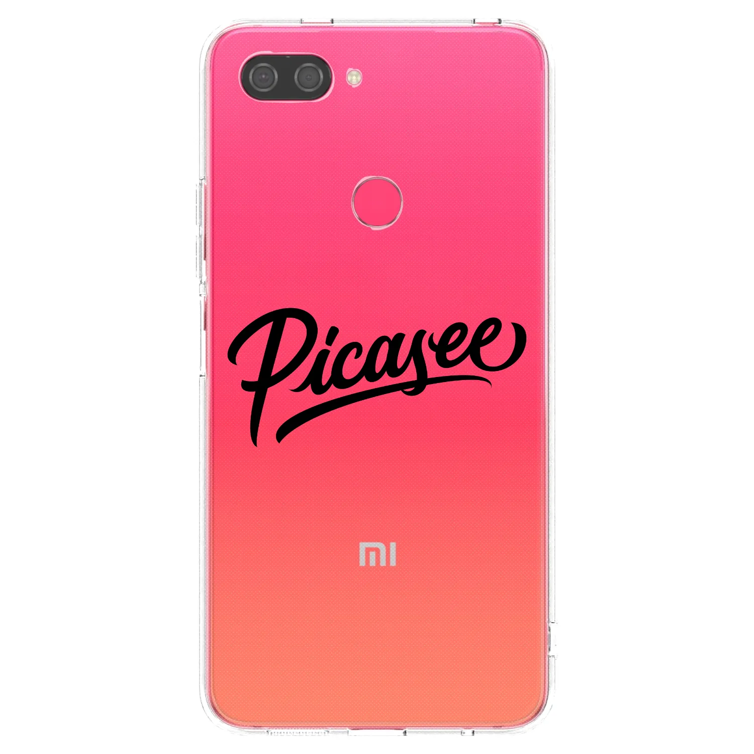 Picasee silikonový průhledný obal pro Xiaomi Mi 8 Lite - Picasee - old logo - black
