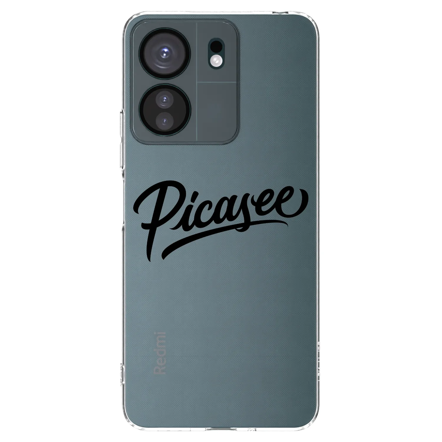 Picasee silikonový průhledný obal pro Xiaomi Redmi 13C 4G - Picasee - old logo - black