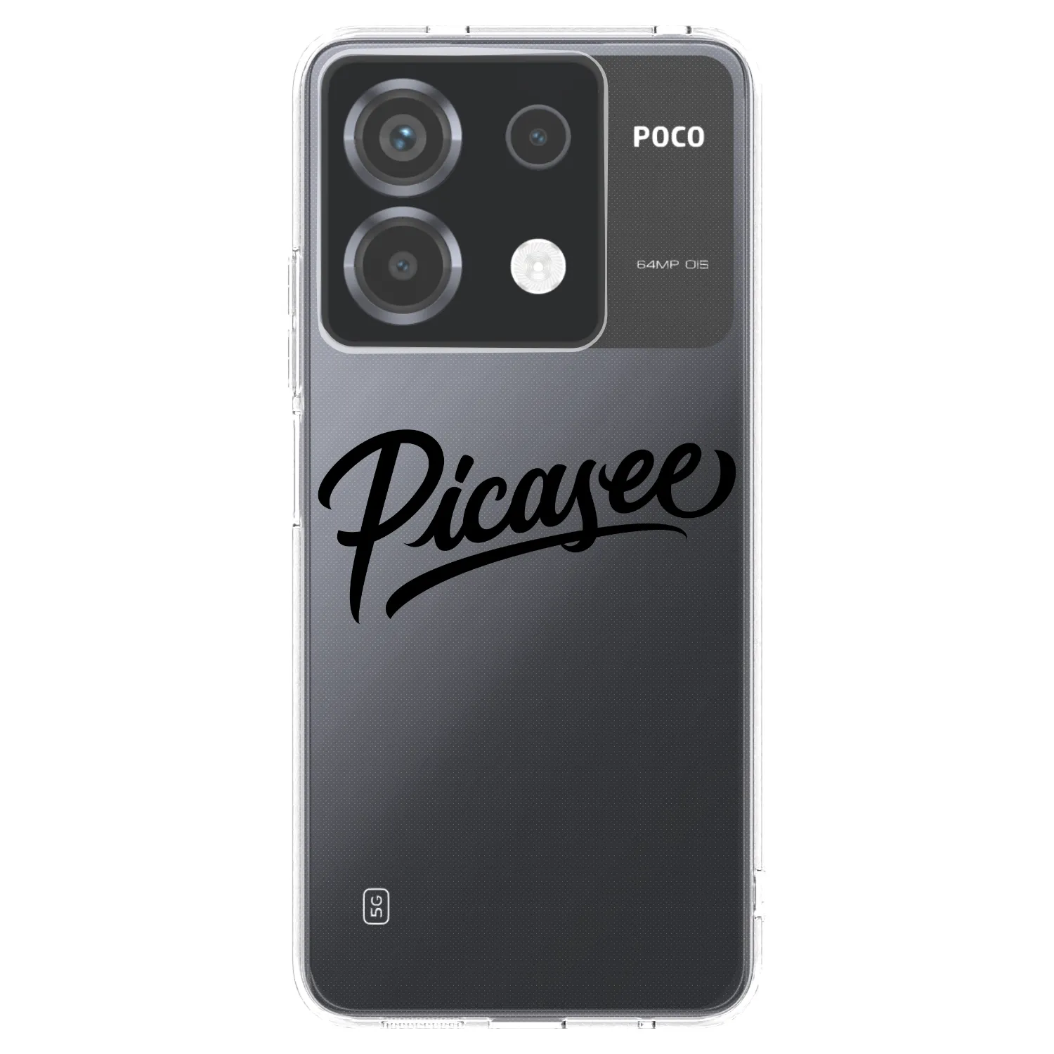 Picasee silikonový průhledný obal pro Xiaomi Poco X6 - Picasee - old logo - black