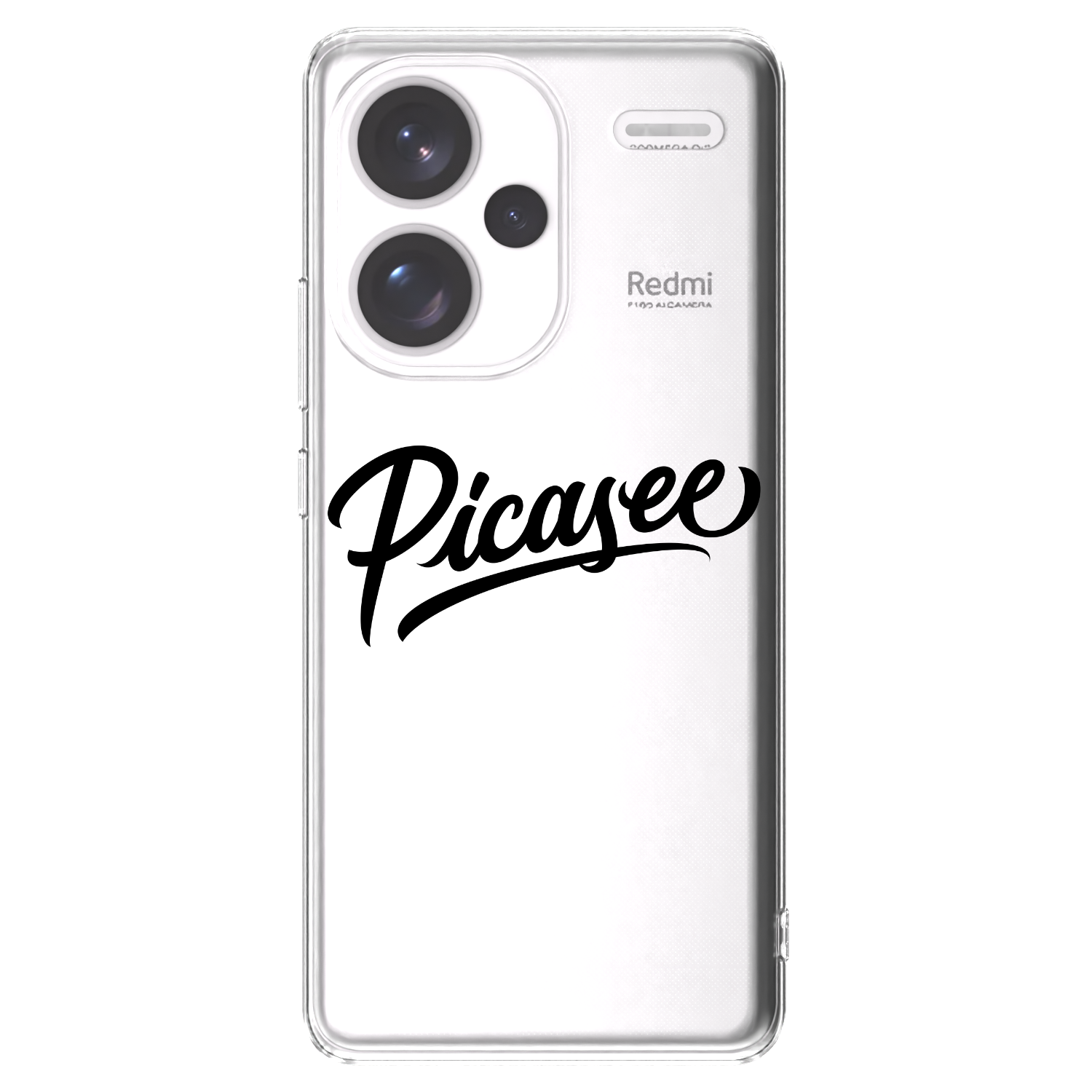 Picasee silikonový průhledný obal pro Xiaomi Redmi Note 13 Pro+ 5G - Picasee - old logo - black