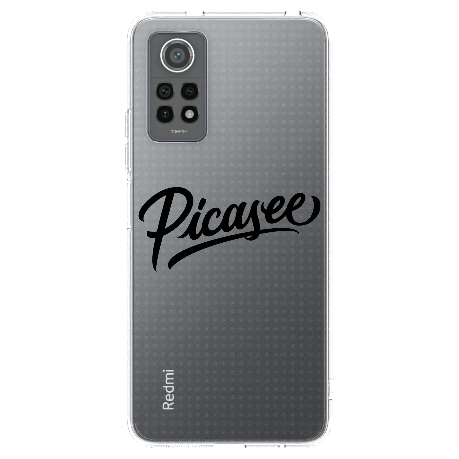 Picasee silikonový průhledný obal pro Xiaomi Redmi Note 12 Pro 4G - Picasee - old logo - black