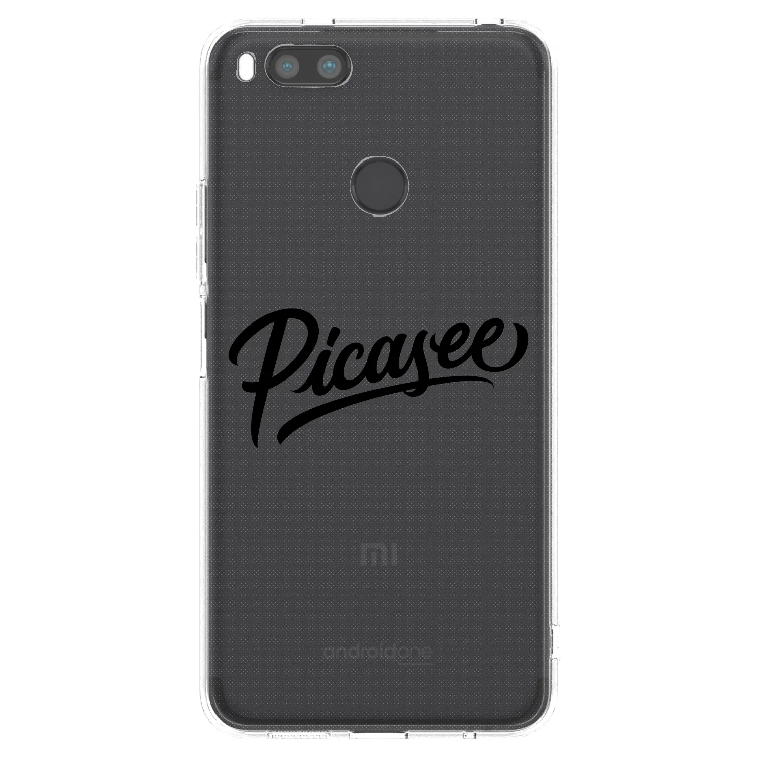 Picasee silikonový průhledný obal pro Xiaomi Mi A1 Global - Picasee - old logo - black