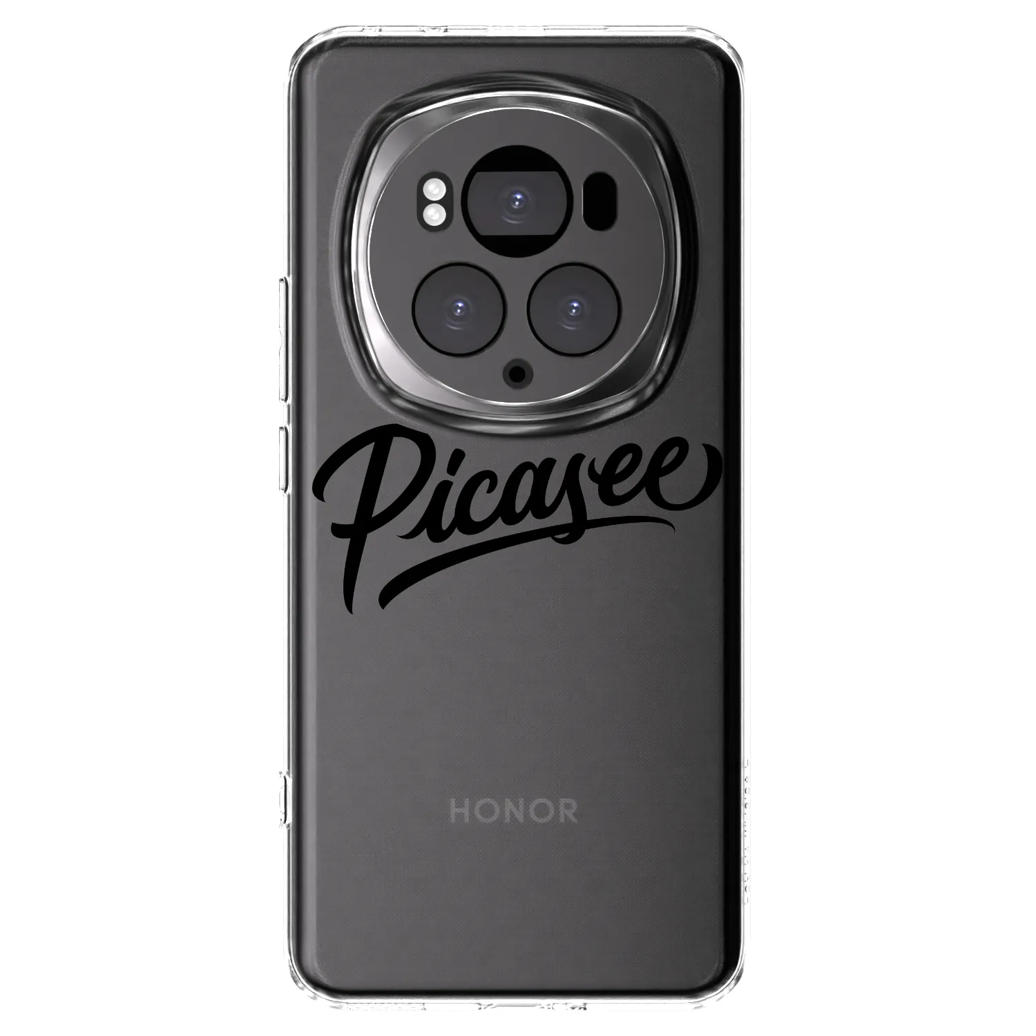 Picasee silikonový průhledný obal pro Honor Magic6 Pro - Picasee - old logo - black