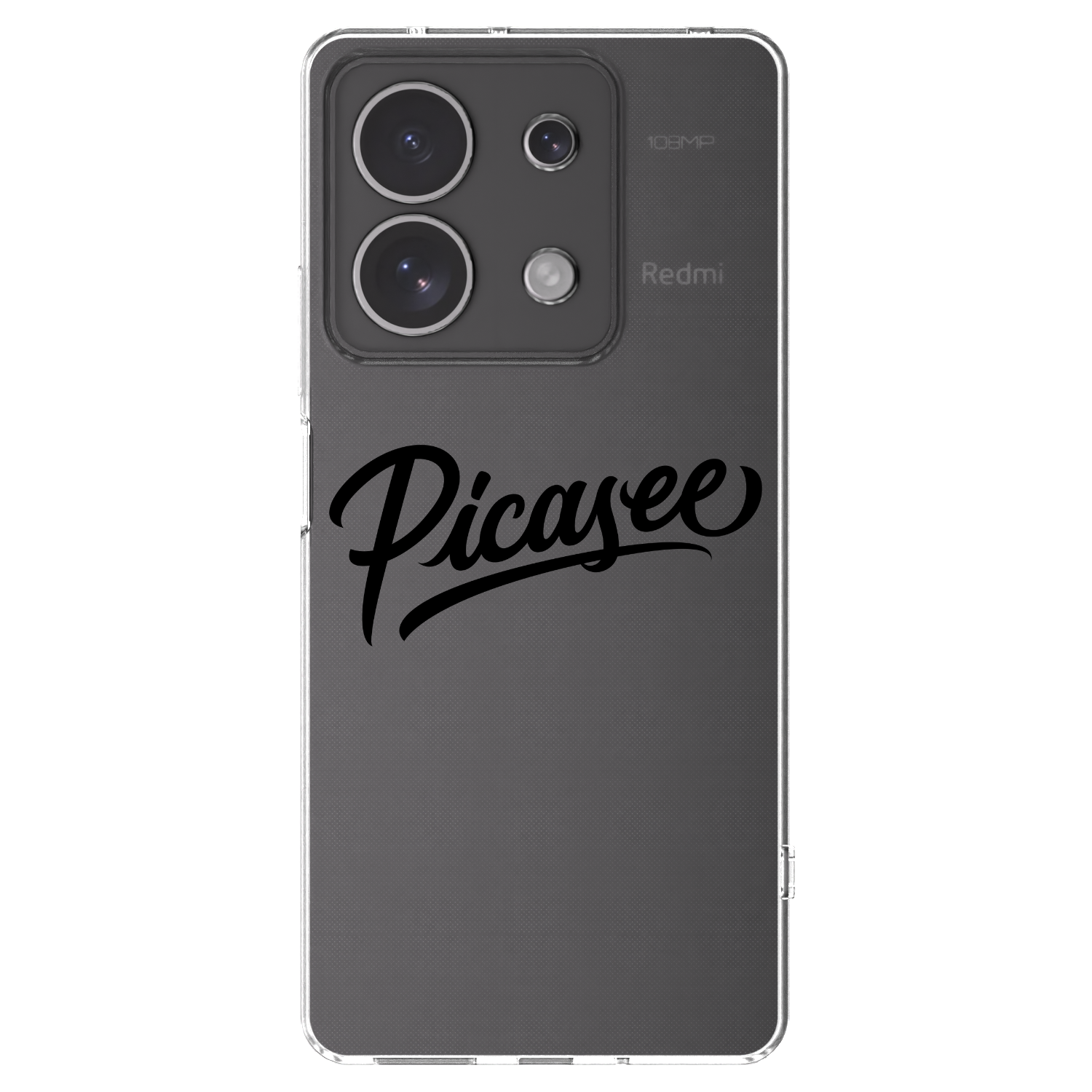 Picasee silikonový průhledný obal pro Xiaomi Redmi Note 13 4G - Picasee - old logo - black