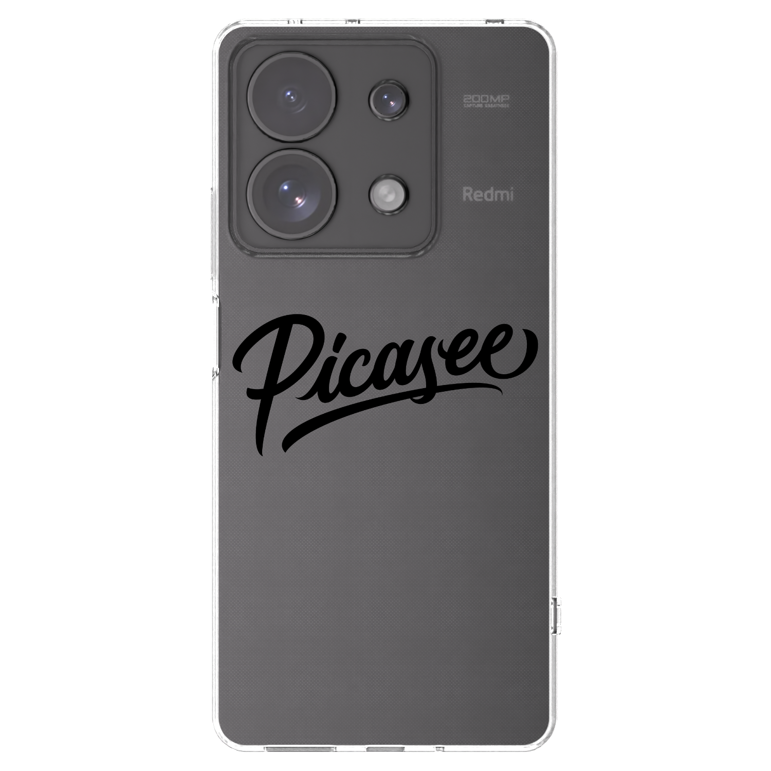 Picasee silikonový průhledný obal pro Xiaomi Redmi Note 13 Pro 4G - Picasee - old logo - black