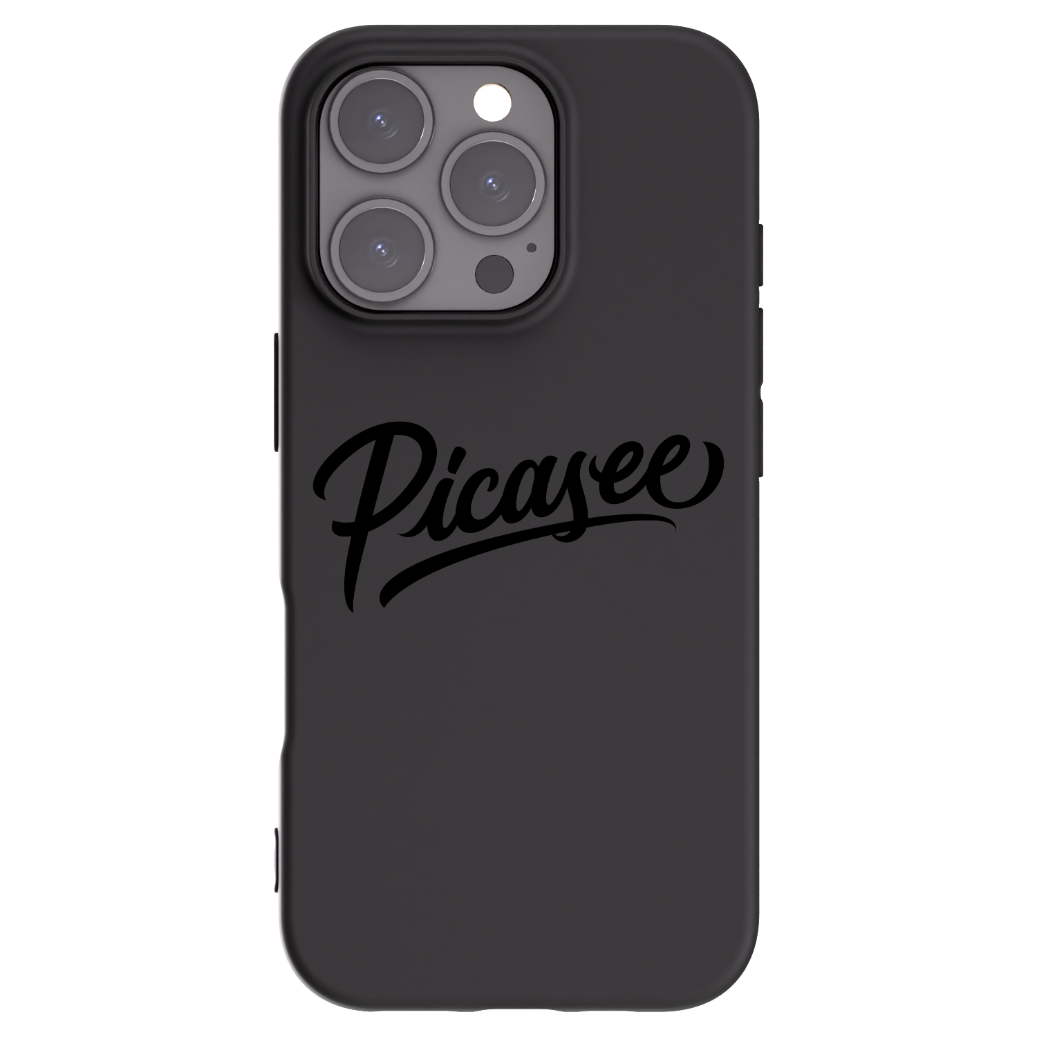 Picasee silikonový černý obal pro Apple iPhone 16 Pro - Picasee - old logo - black