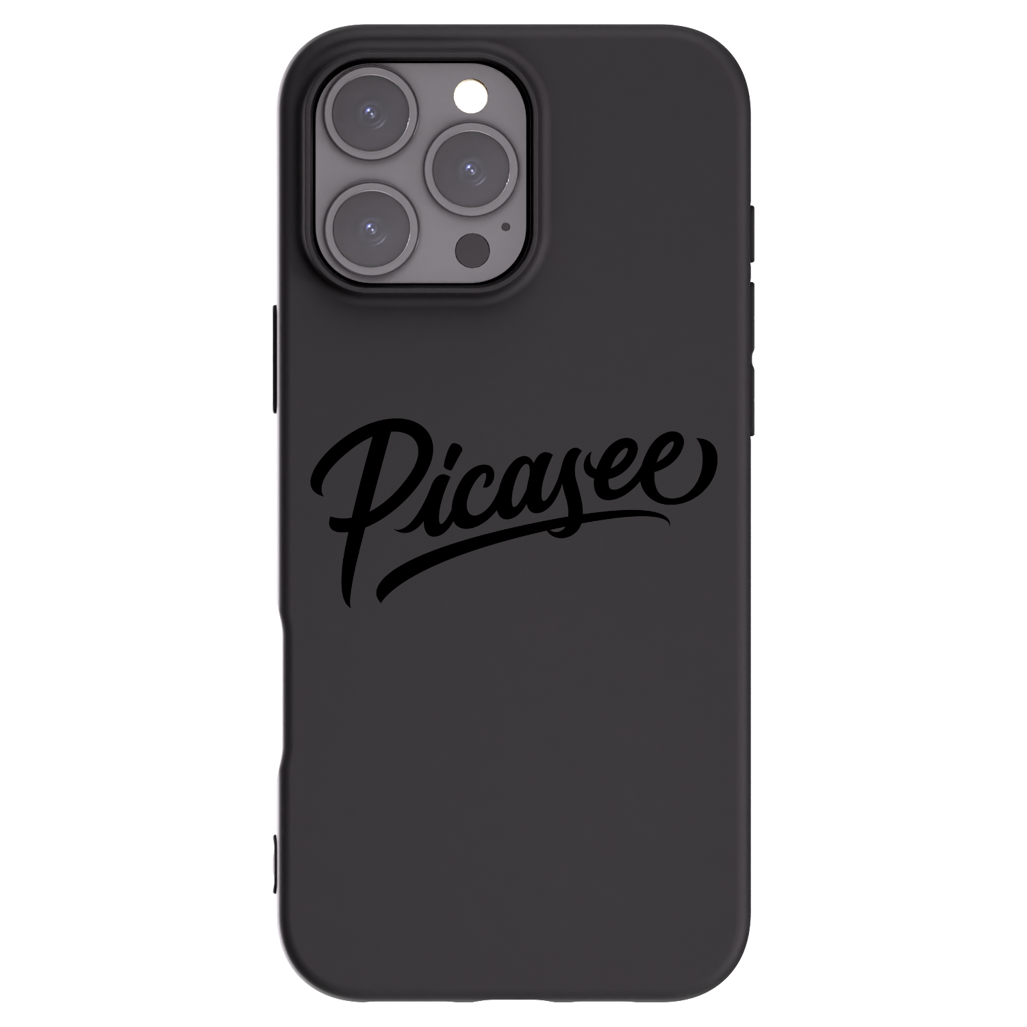 Picasee silikonový černý obal pro Apple iPhone 16 Pro Max - Picasee - old logo - black