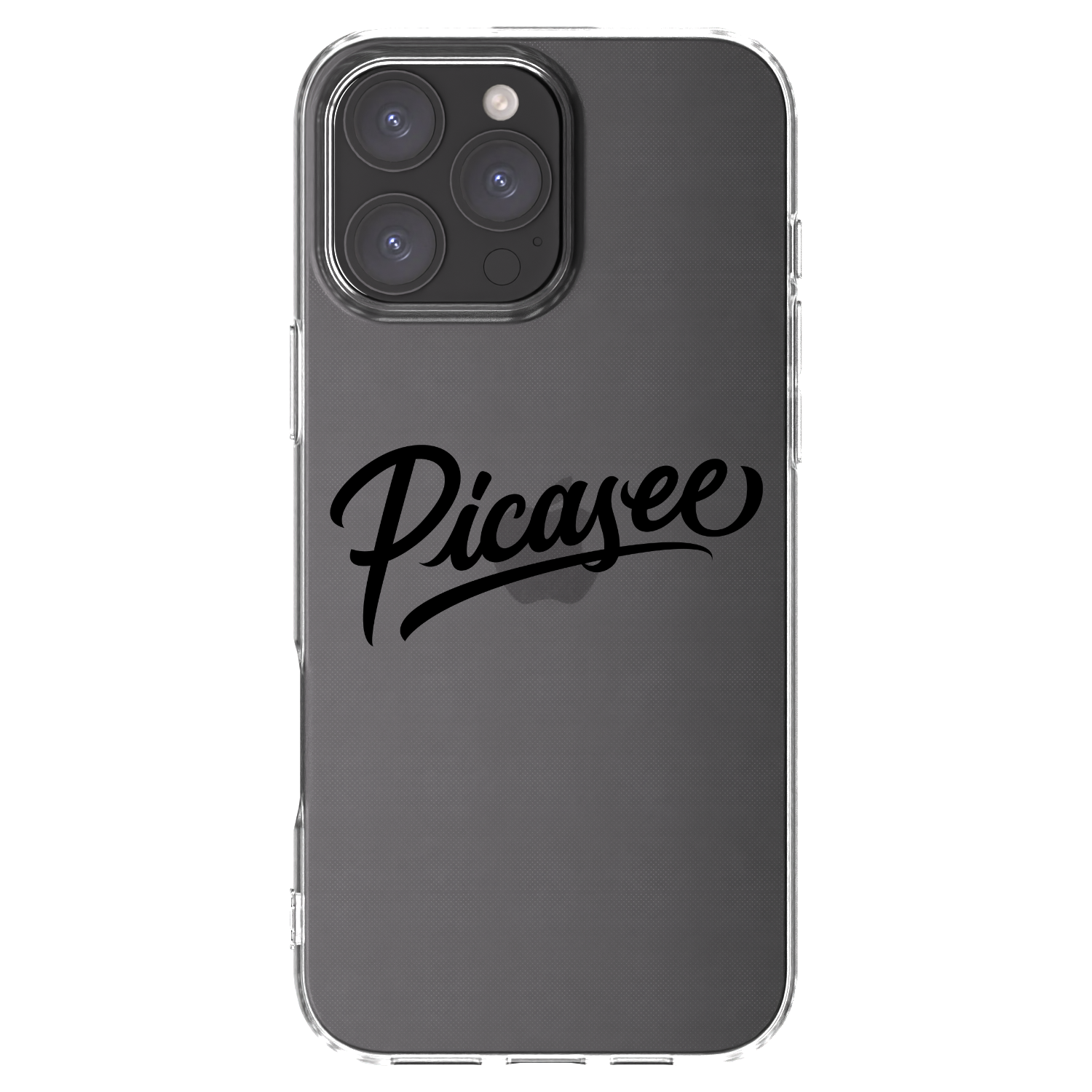 Picasee silikonový průhledný obal pro Apple iPhone 16 Pro Max - Picasee - old logo - black