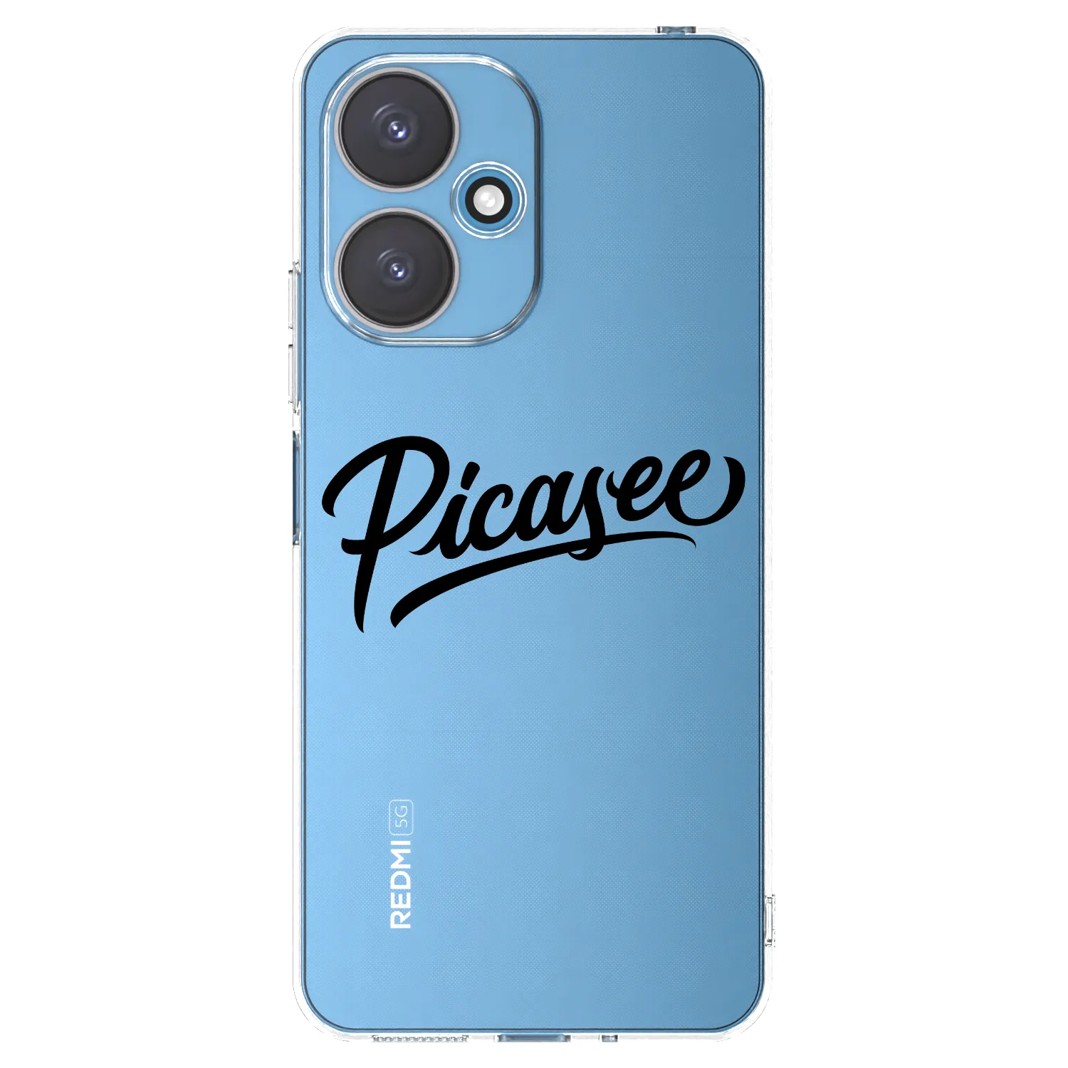Picasee silikonový průhledný obal pro Xiaomi Redmi 13C 5G - Picasee - old logo - black