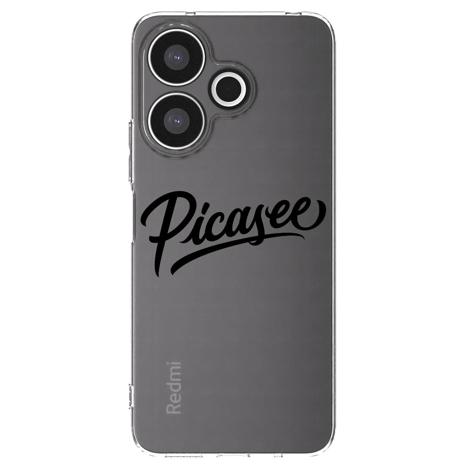 Picasee silikonový průhledný obal pro Xiaomi Redmi 13 4G - Picasee - old logo - black