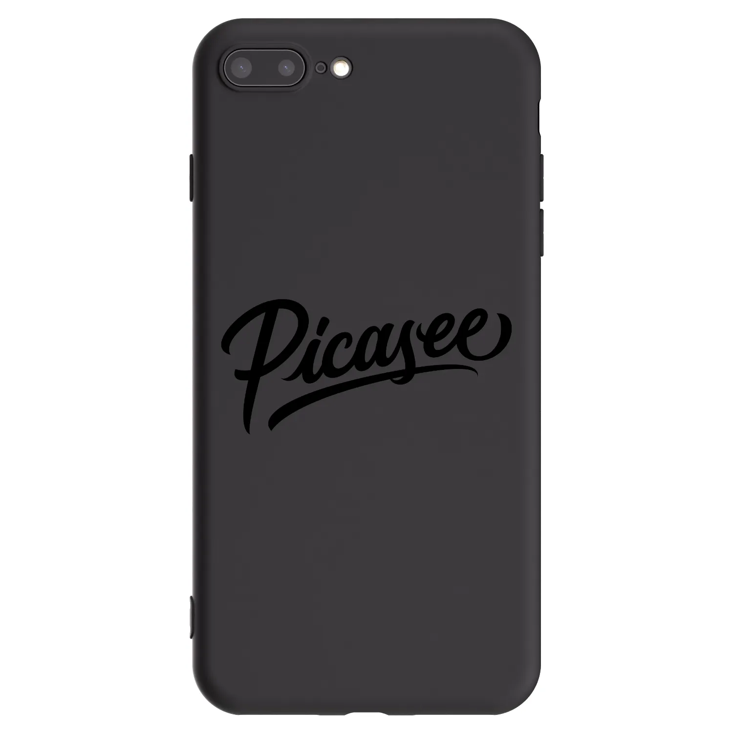 Picasee silikonový černý obal pro Apple iPhone 8 Plus - Picasee - old logo - black