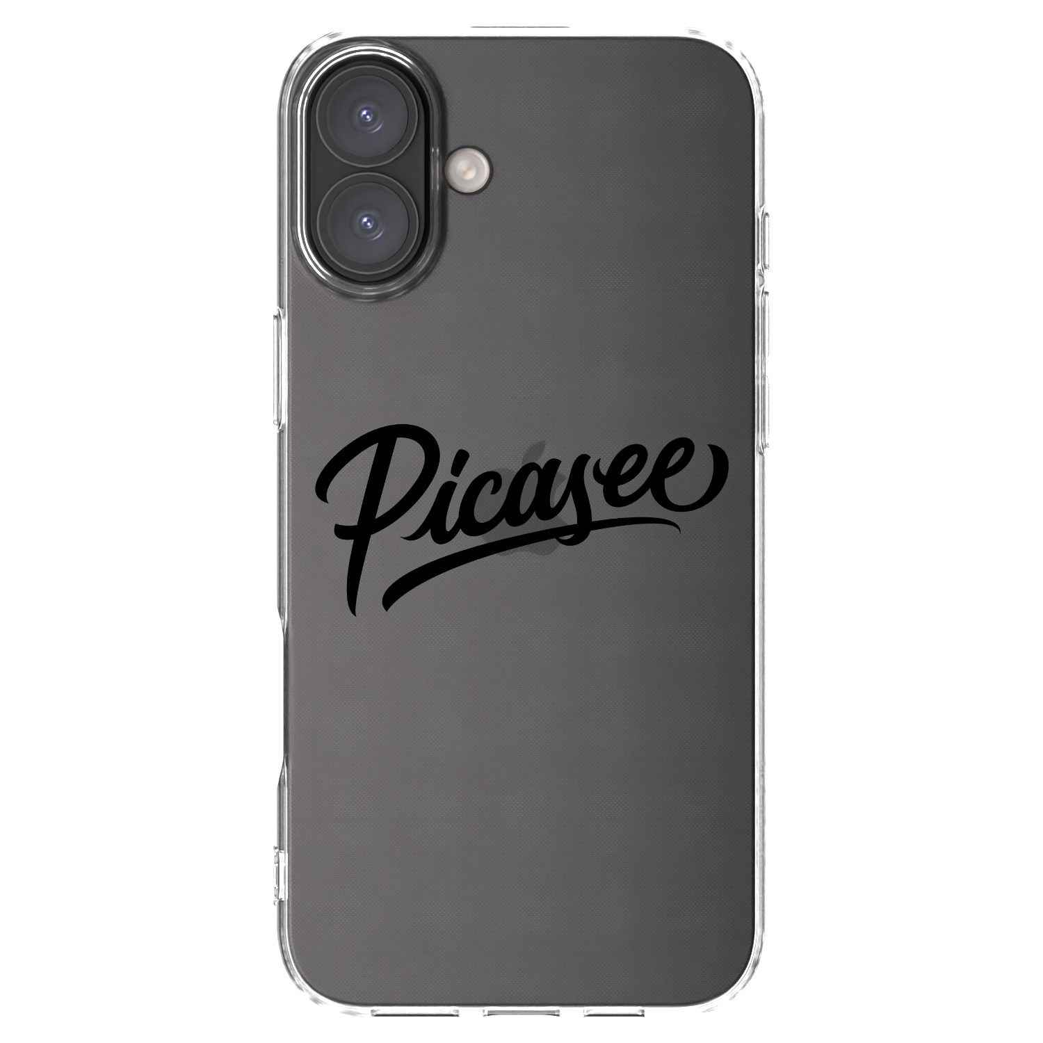 Picasee silikonový průhledný obal pro Apple iPhone 16 Plus - Picasee - old logo - black
