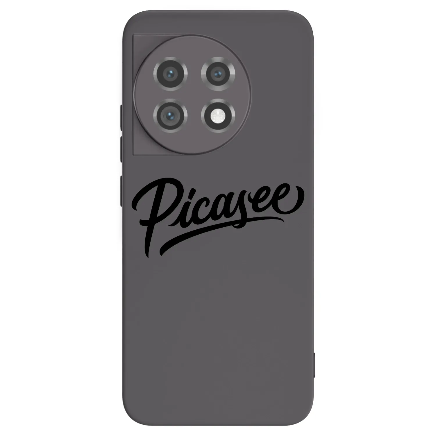 Picasee silikonový černý obal pro OnePlus 11 5G - Picasee - old logo - black