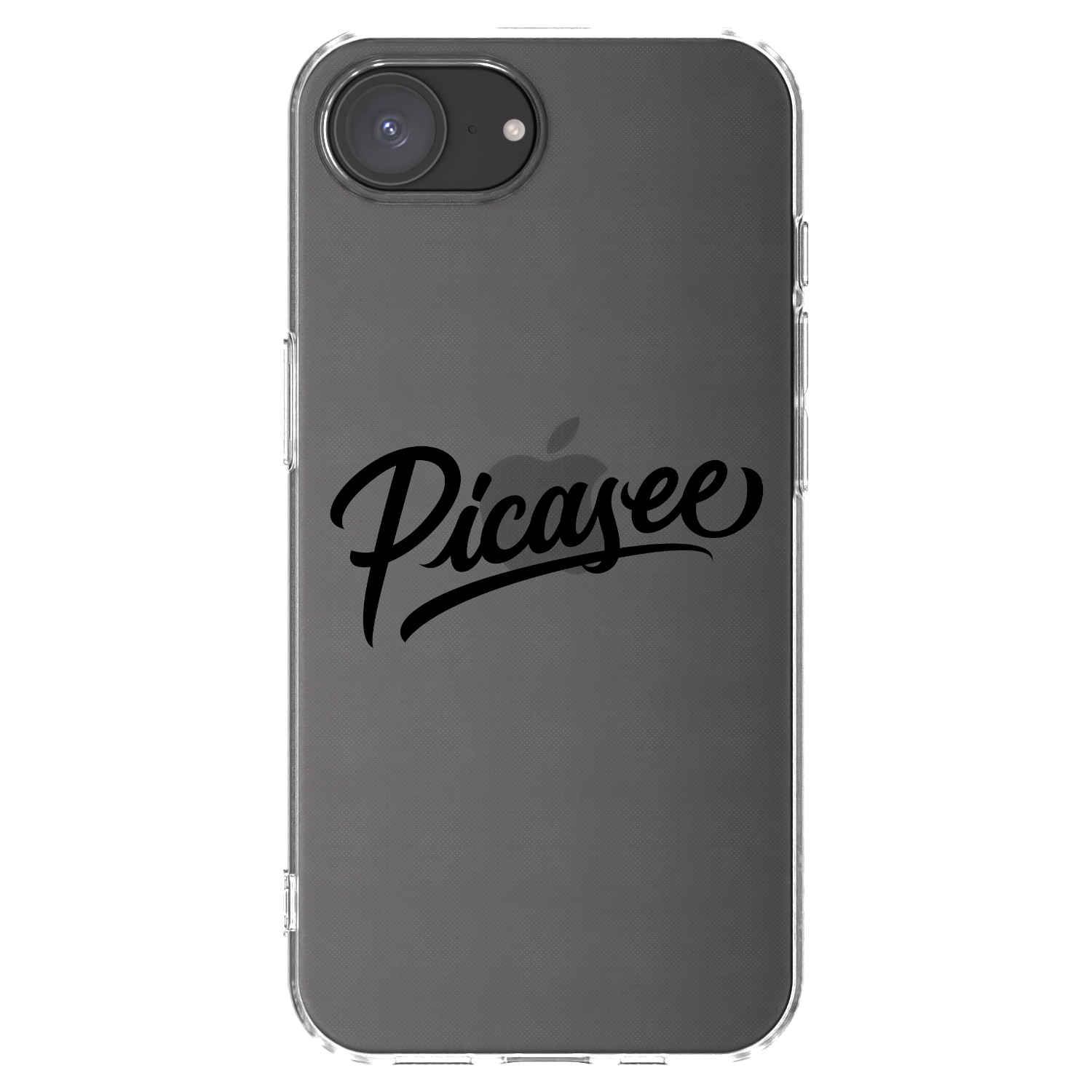 Picasee silikonový průhledný obal pro Apple iPhone 16e - Picasee - old logo - black
