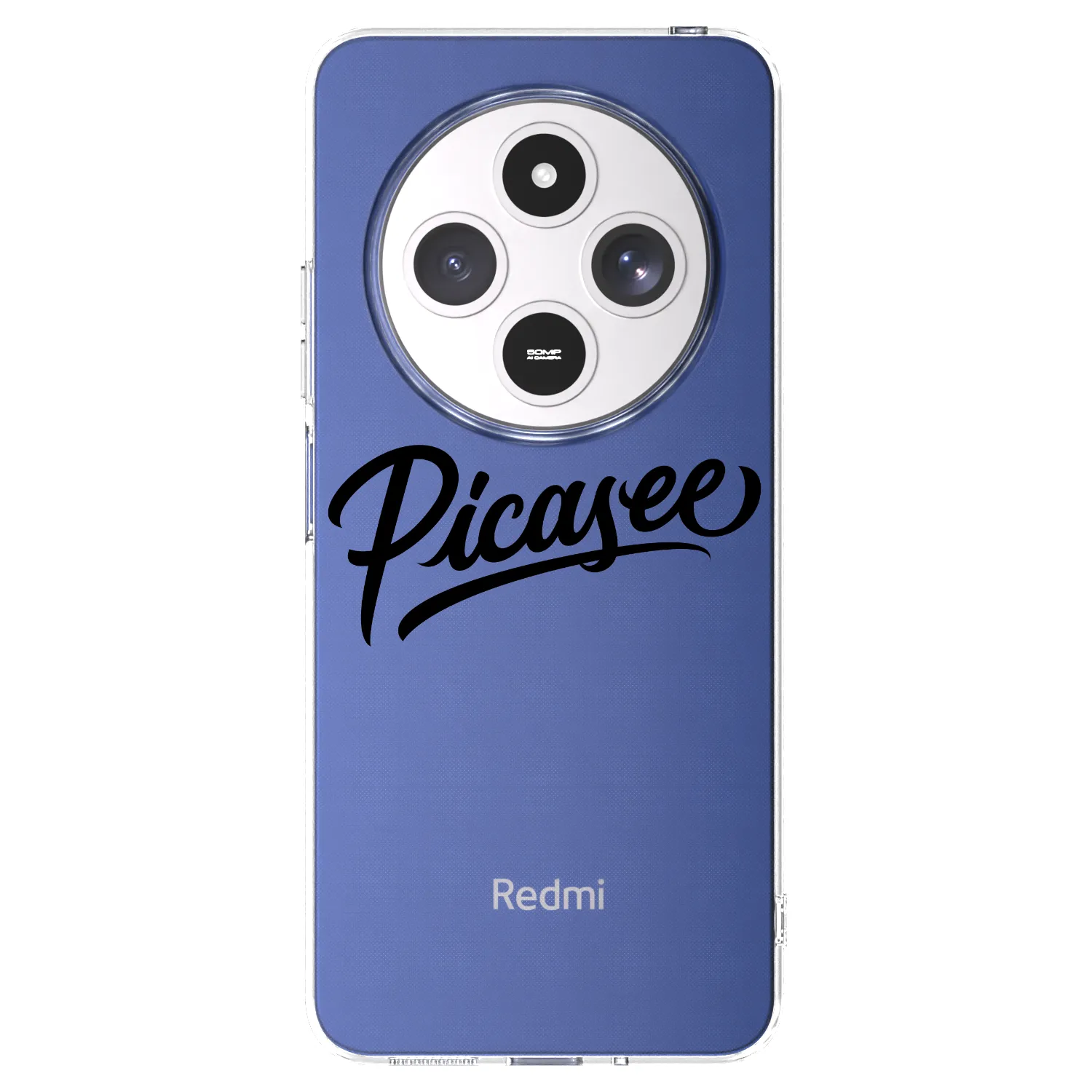 Picasee silikonový průhledný obal pro Xiaomi Redmi 14C - Picasee - old logo - black