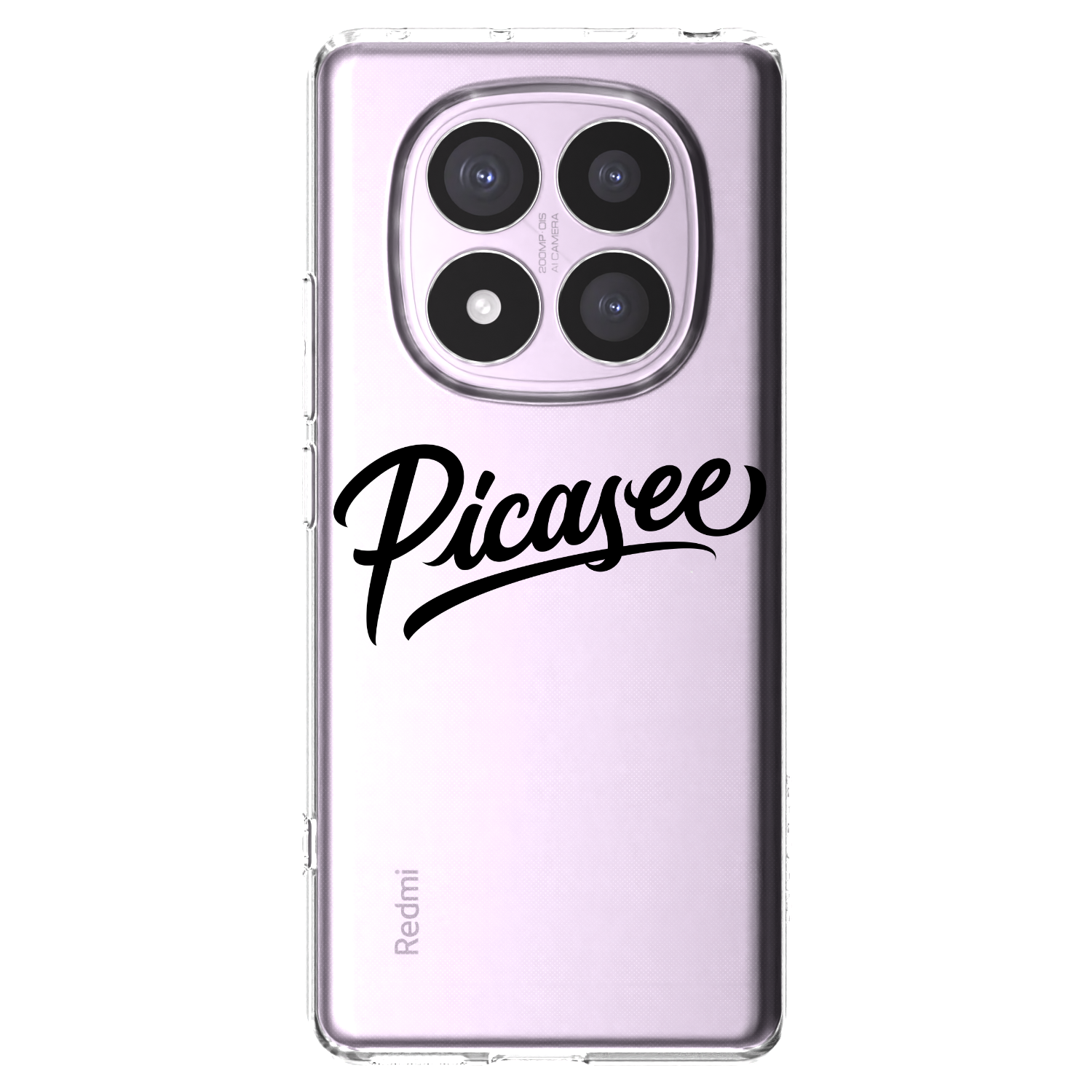 Picasee silikonový průhledný obal pro Xiaomi Redmi Note 14 Pro 4G - Picasee - old logo - black