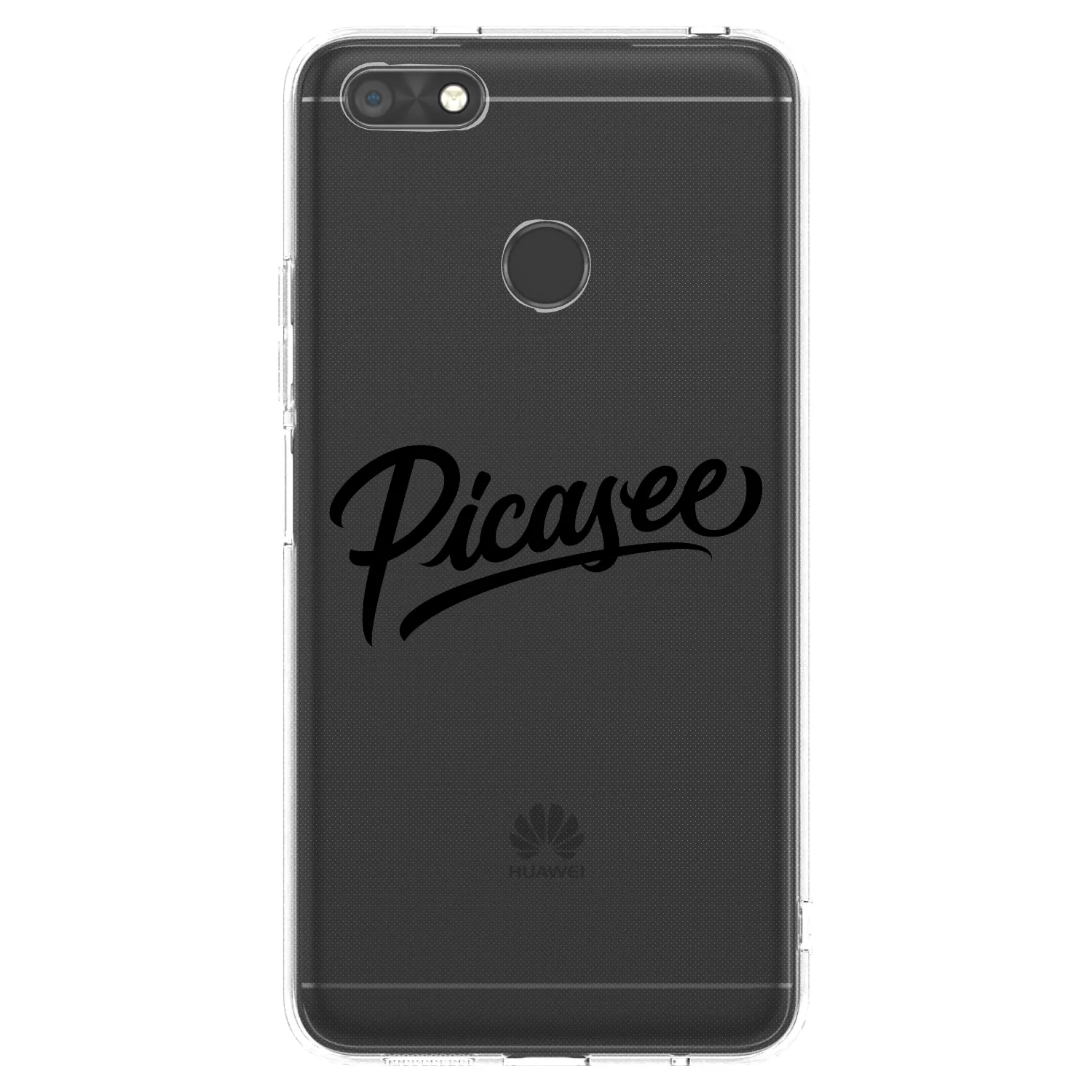 Picasee silikonový průhledný obal pro Huawei P9 Lite Mini - Picasee - old logo - black