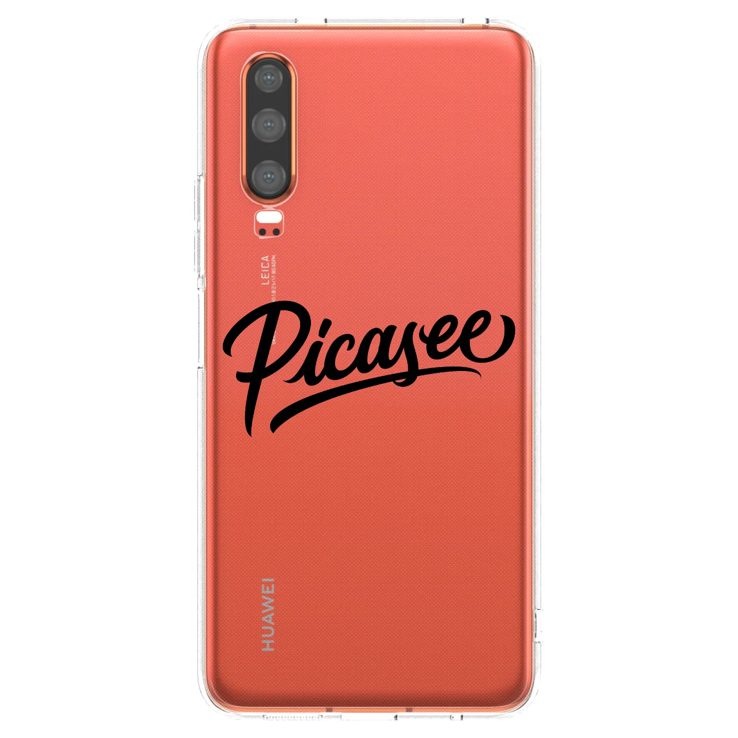 Picasee silikonový průhledný obal pro Huawei P30 - Picasee - old logo - black