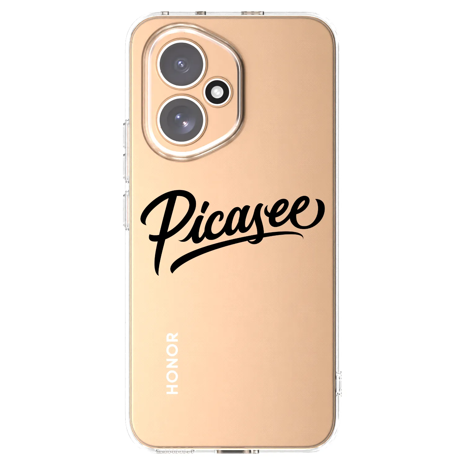 Picasee silikonový průhledný obal pro Honor 400 5G - Picasee - old logo - black