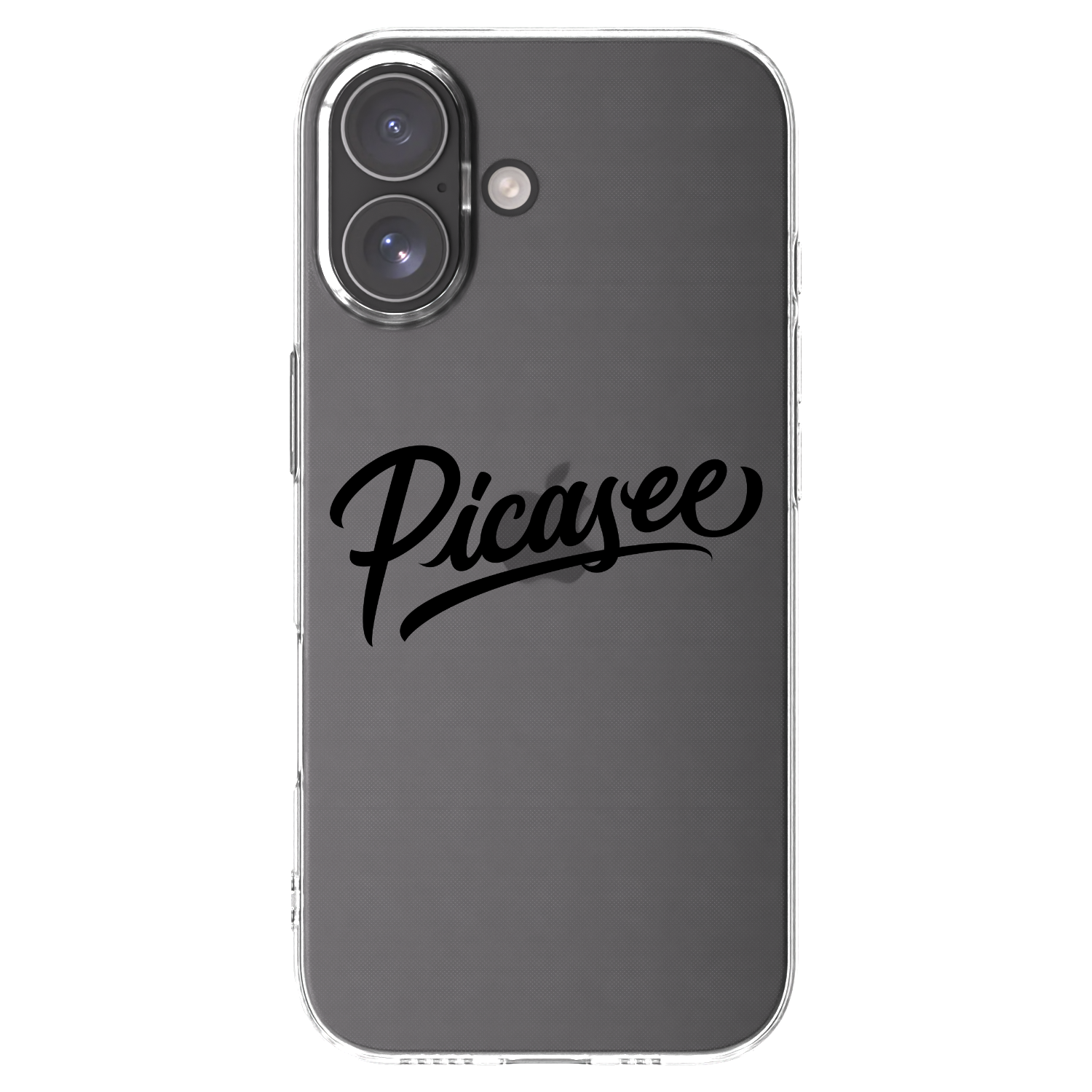 Picasee silikonový průhledný obal pro Apple iPhone 17 - Picasee - old logo - black