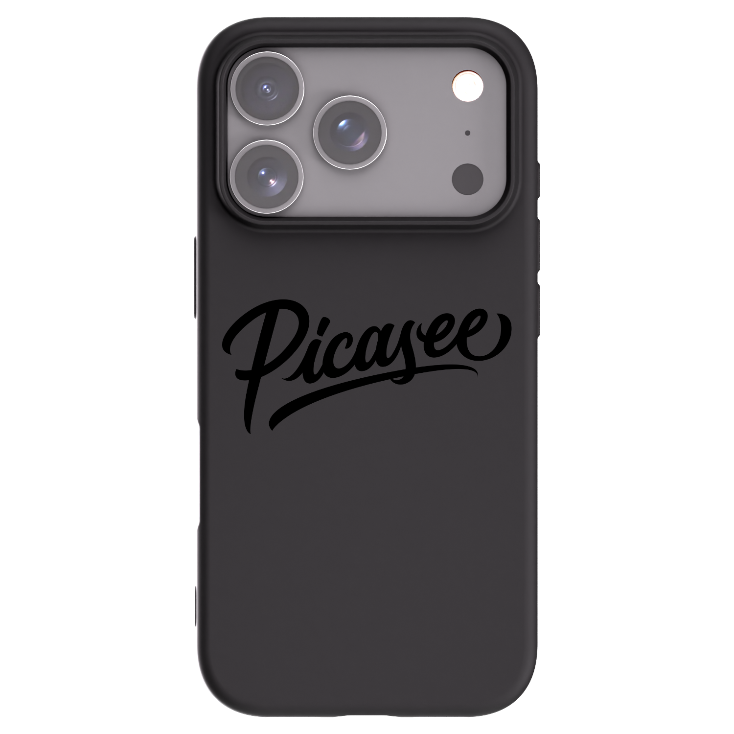 Picasee silikonový černý obal pro Apple iPhone 17 Pro - Picasee - old logo - black