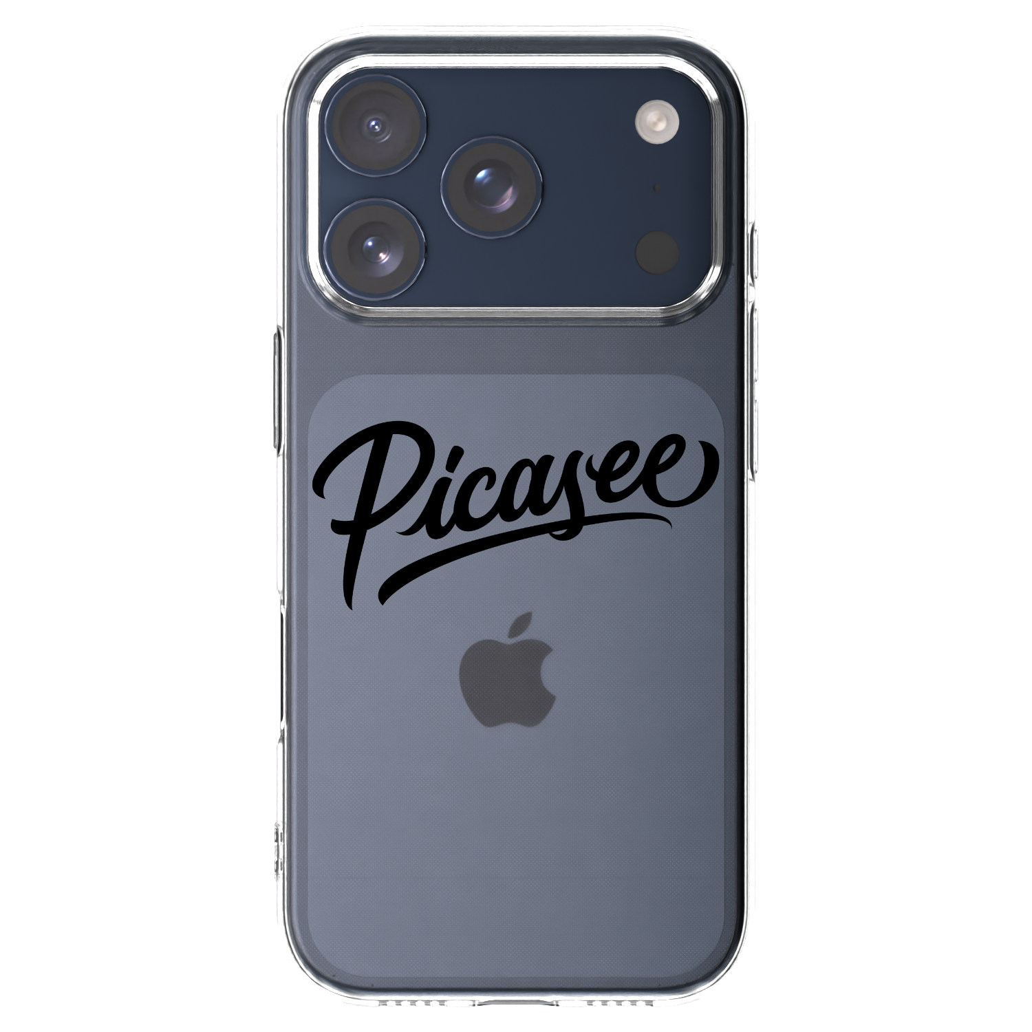 Picasee silikonový průhledný obal pro Apple iPhone 17 Pro - Picasee - old logo - black